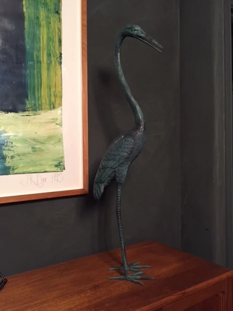 Japanese Bronze Crane