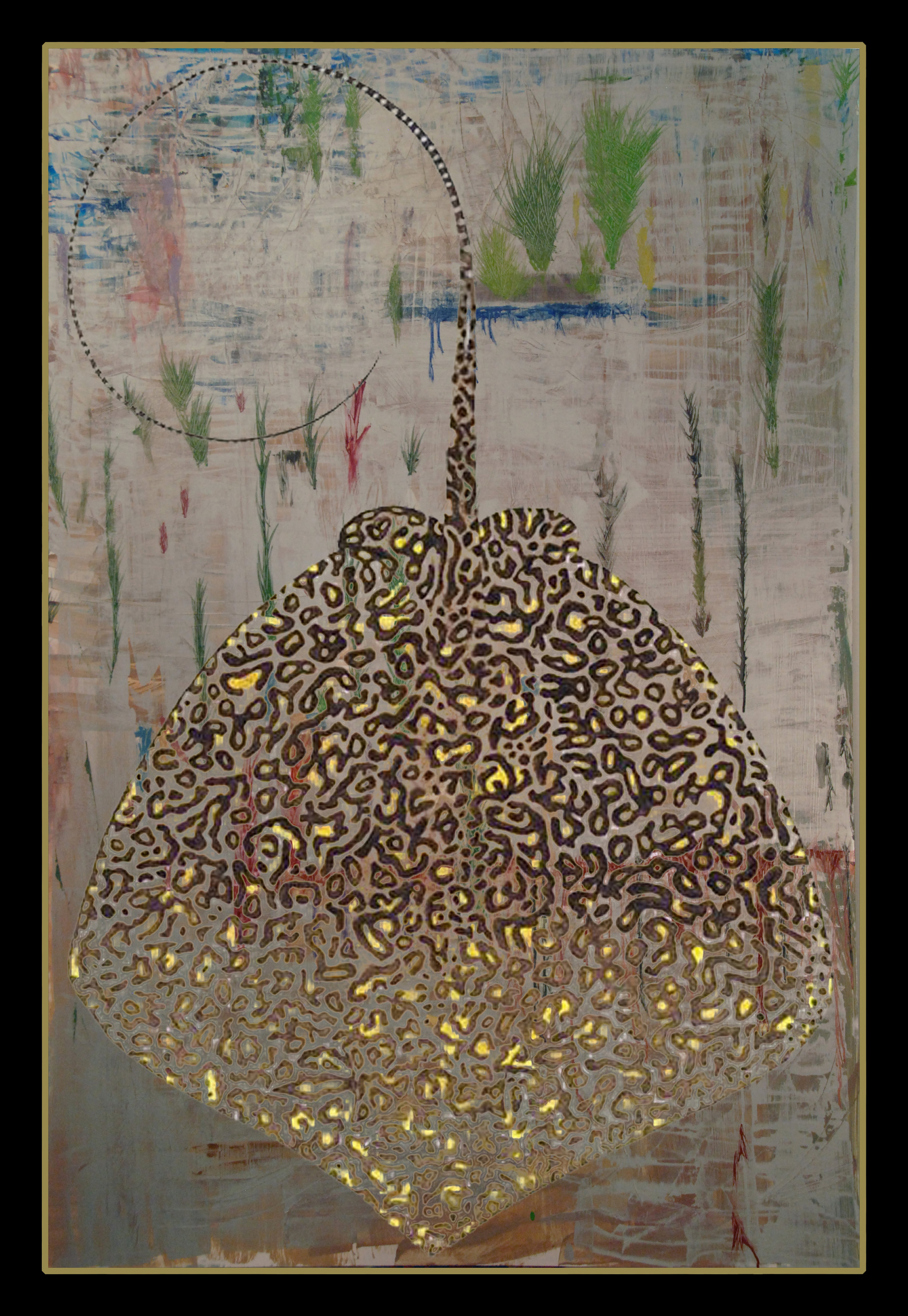 Stingray, 40"x60", oil on board, 2016