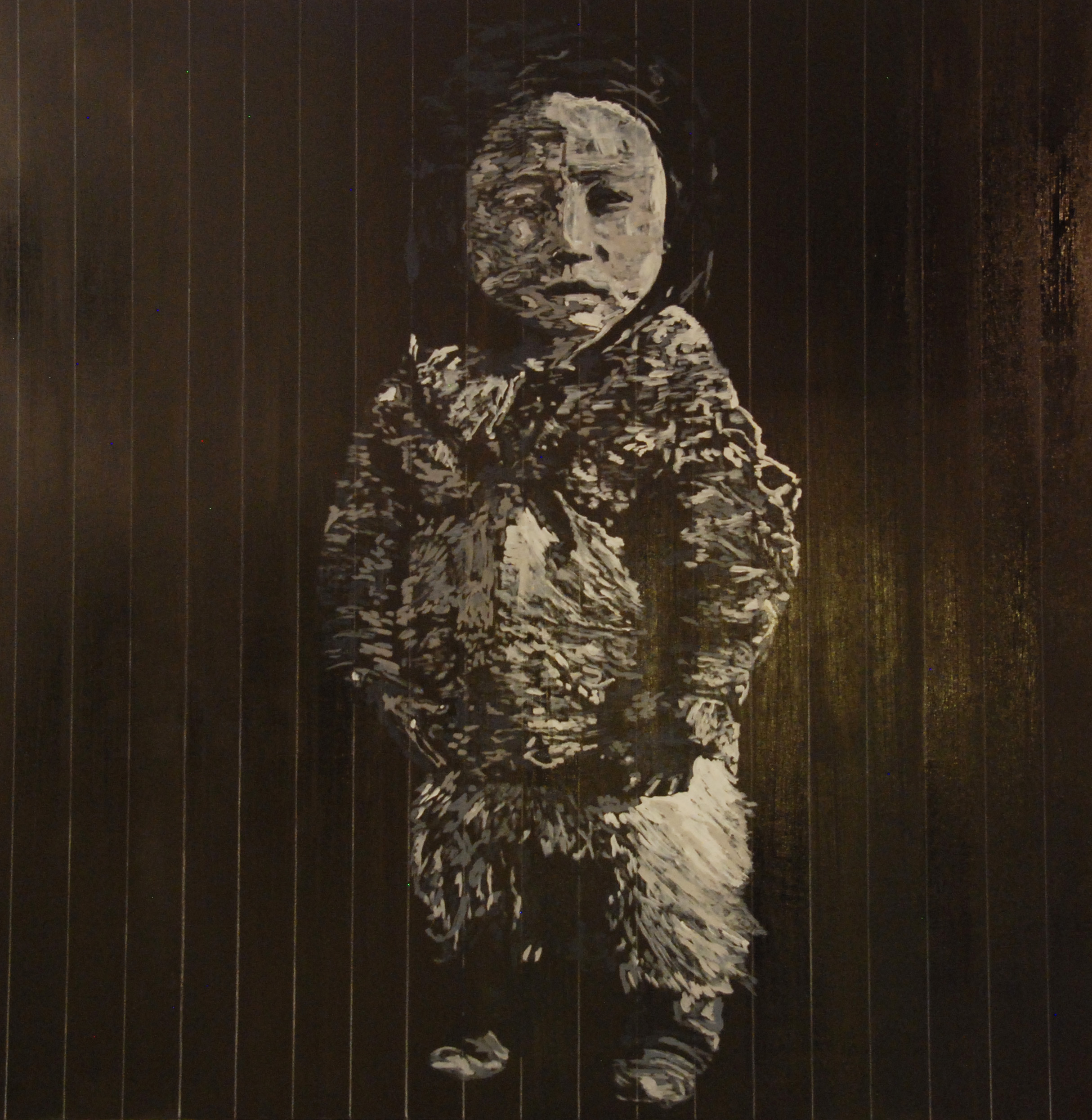 Eskimo Girl, 48"x48" acrylic on panel 2016