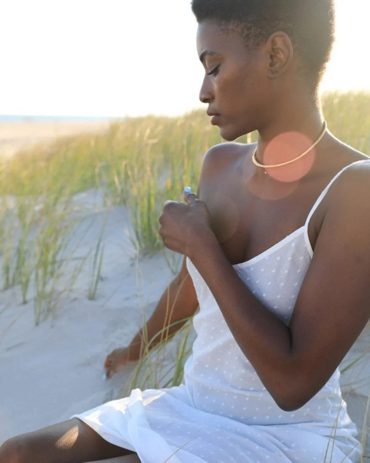 Ethical white beach dress from ourCommonplace