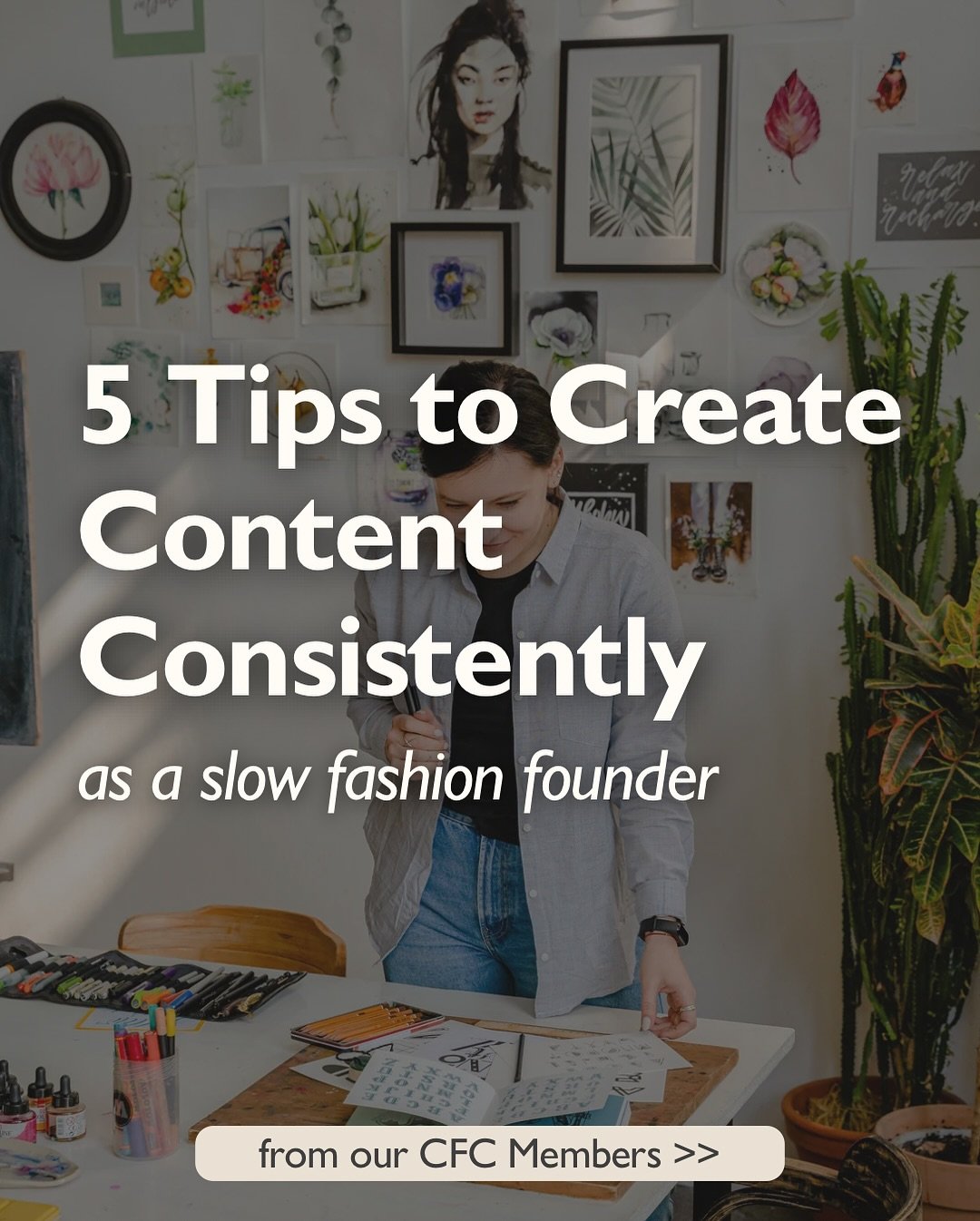 🤳🏼 Who can give better content creation tips for conscious fashion founders than conscious fashion founders?

Swipe through for some takeaways from our most recent Conscious Fashion Collective Founder Meetup &mdash; a monthly space in which sustain