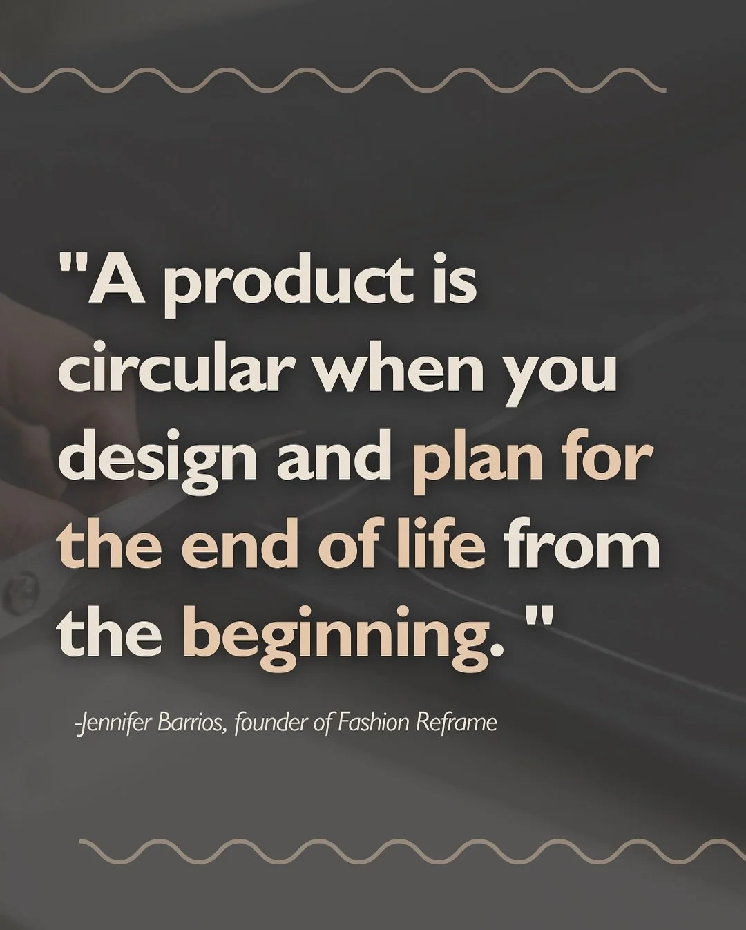 💬 We spoke with CFC Member and circularity consultant Jennifer Barrios about how businesses can move towards circular systems in fashion.

With over 15 years of experience in the apparel industry, her expertise lies in product creation, innovation, 