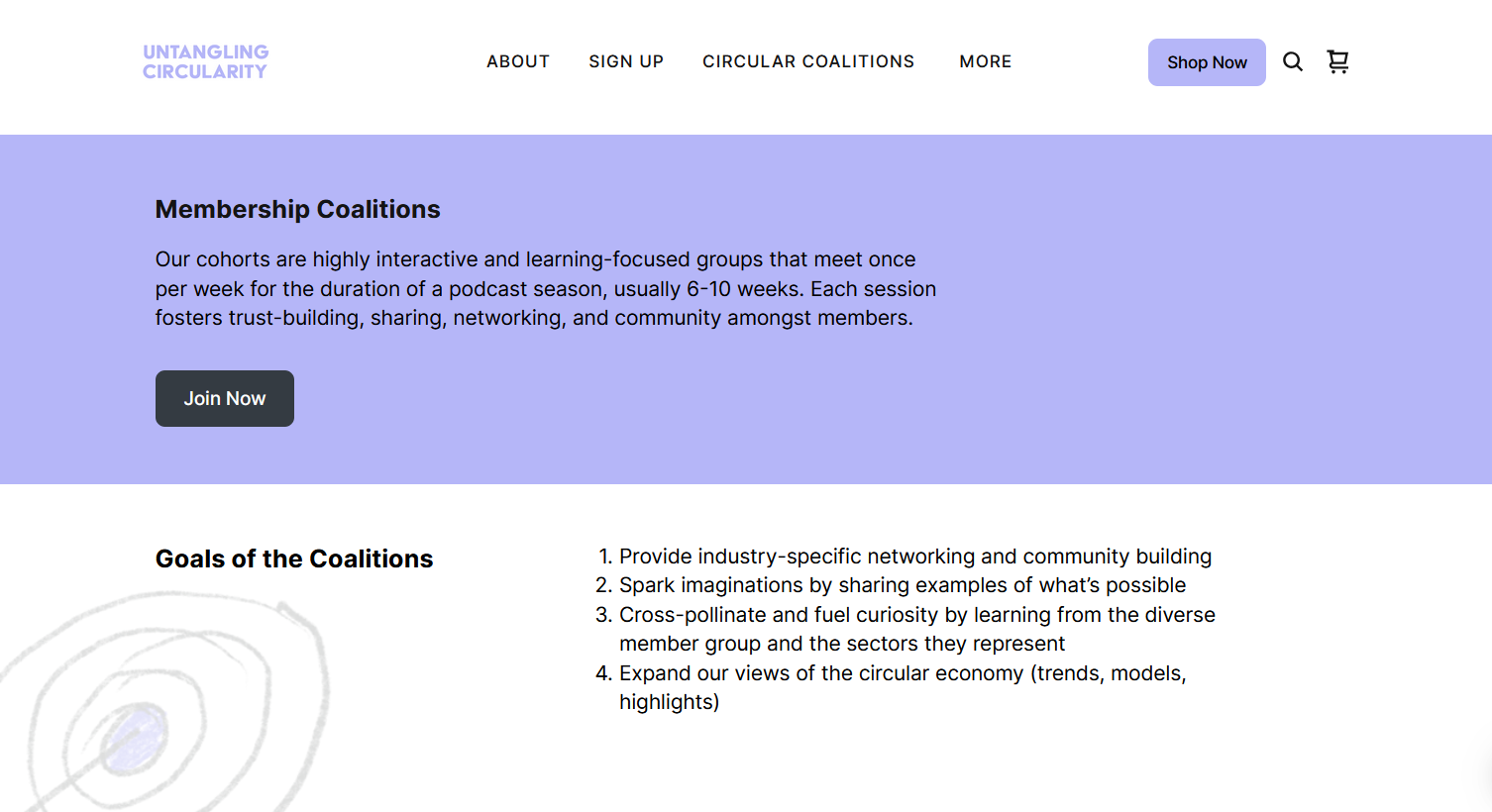 Untangling Circularity Membership Coalitions