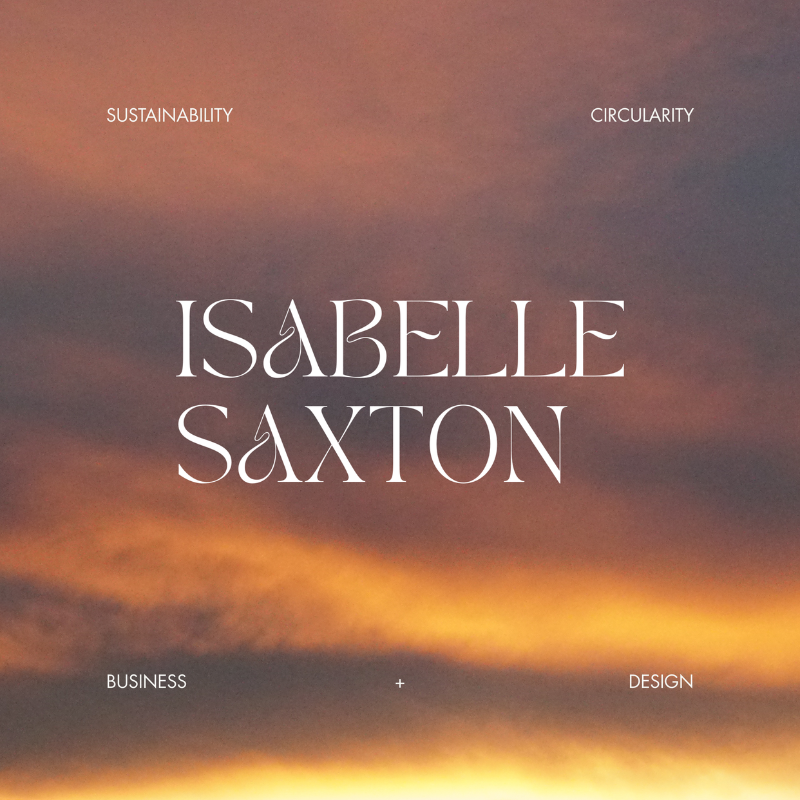 Graphic sharing Isabelle Saxton's services