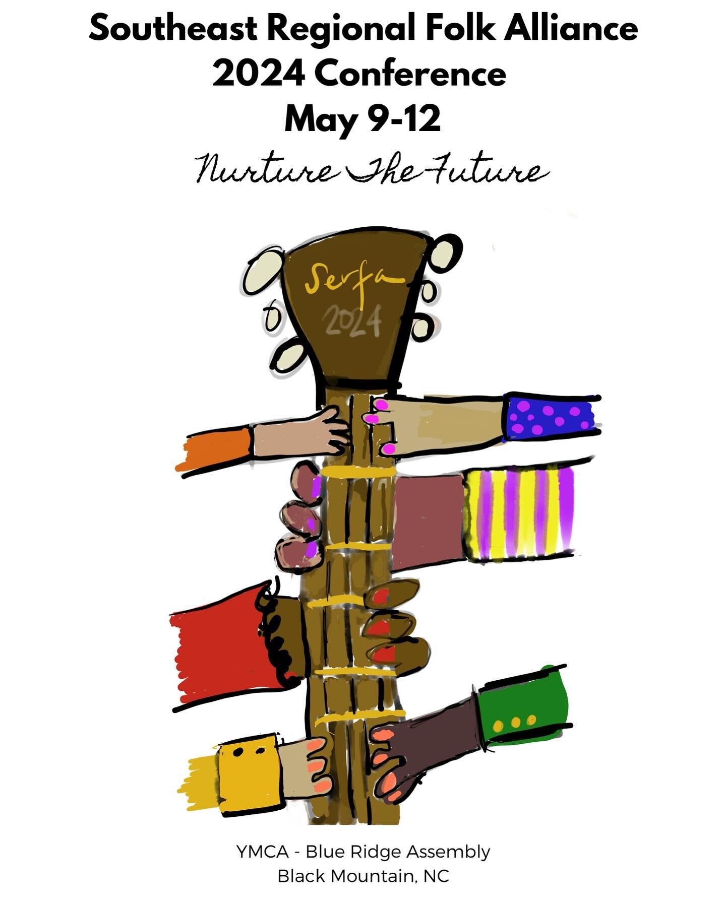 Happy March - we are staring at the two-month - marker for our Spring conference in May. Take a look at the website with an updated message from the board. Here is the program cover for our conference. #folkmusic #southeast #blueridgeparkway #musicco
