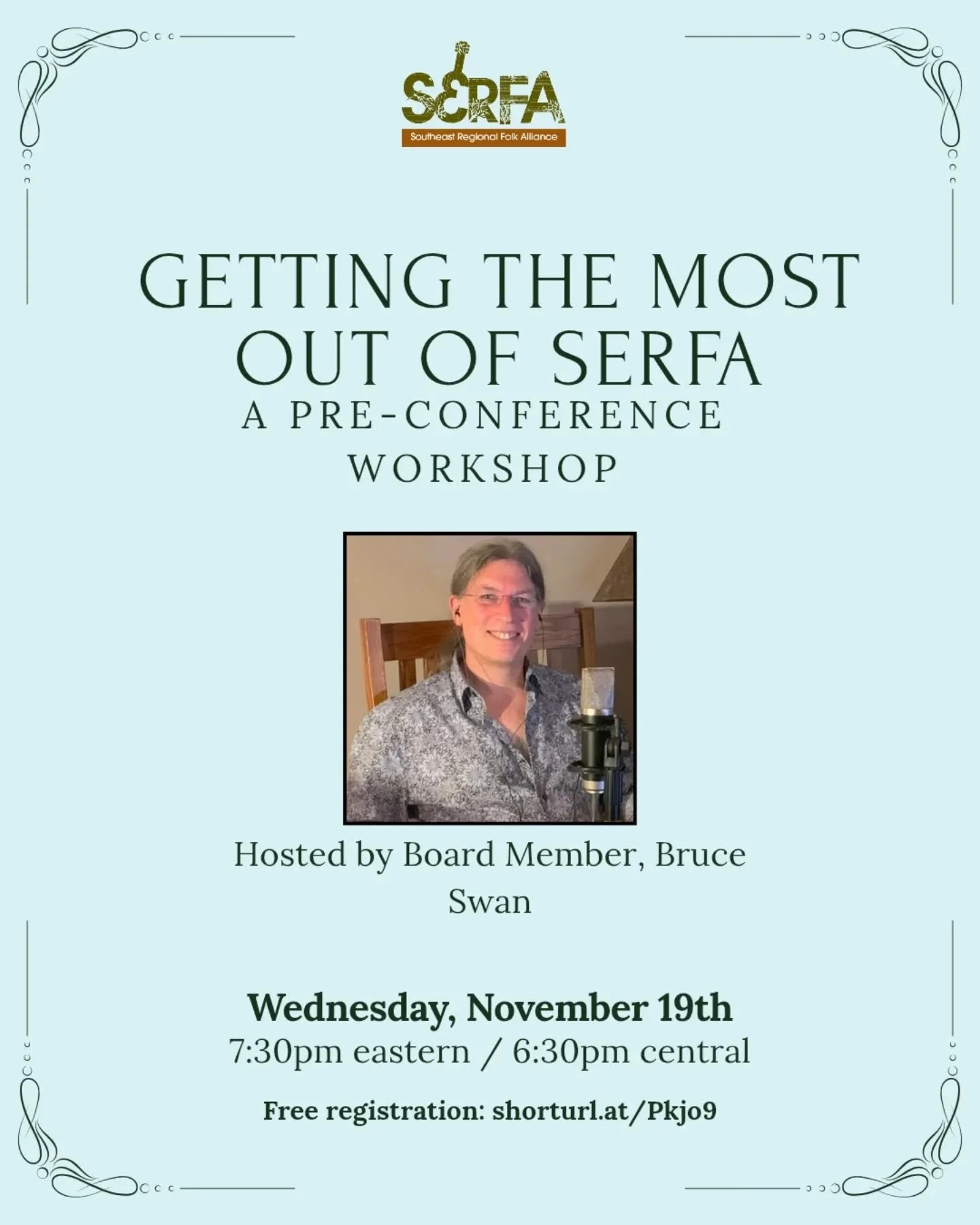 Hey y'all! If you're new to the @folk_alliance world, or if you just feel like you could better approach your conference strategy, I highly recommend you tune in for this virtual session with @bruceswan57 next week! Registration is free and Bruce wil