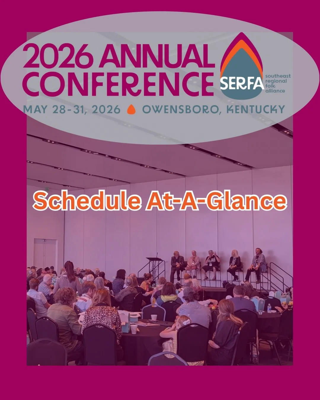 Can you believe we&rsquo;re just two weeks out from gathering in Owensboro, KY??!?? Take a look at our At A Glance schedule and start planning what you&rsquo;ll be doing during the conference!