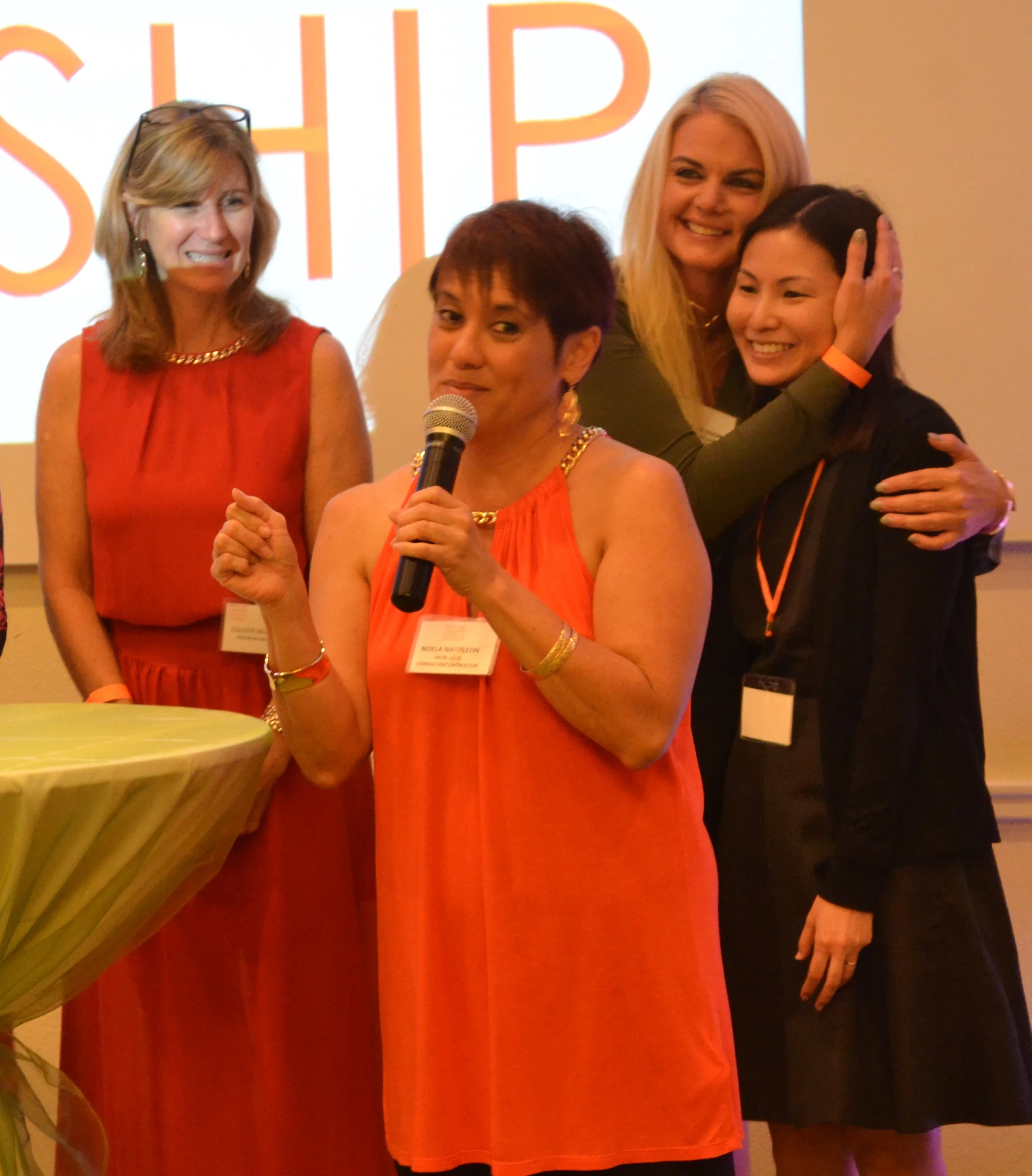 MCBL Team - Colleen McAluney -Program Manager, Tanya Johnson-BusinessCounselor, Kelli Namba- Program Coordinator and Noela Napoleon- Business Instructor & Counselor.