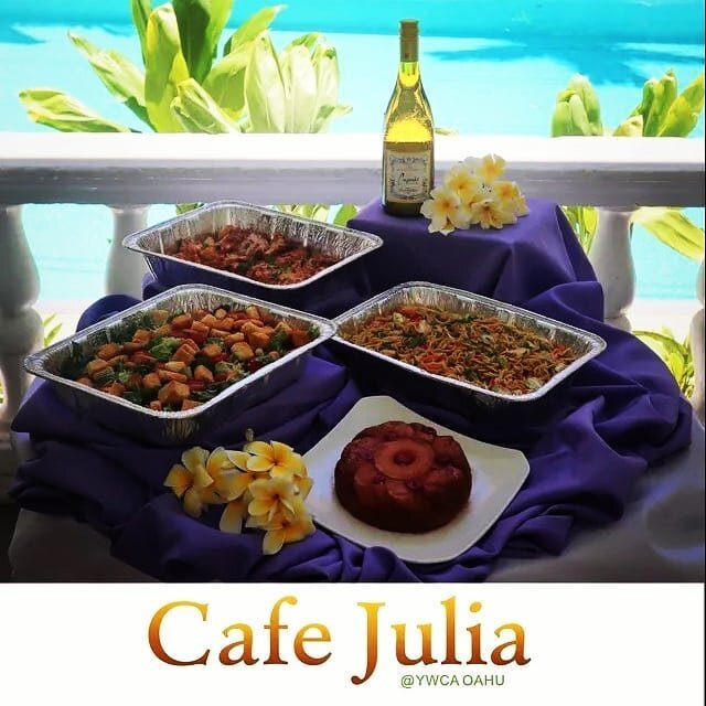 Relax and unwind this weekend with this Dinner Special from @cafejulia808 🌺 $75 Dinner Meal Set includes
⭐ 1/2 Pan Caesar Salad
⭐ 3 lbs. of Fried Noodles
⭐ 3 lbs. Herb Roasted Chicken
🍍 Pineapple Upside Down Cake
(Add a bottle of wine of Cupcake Ch