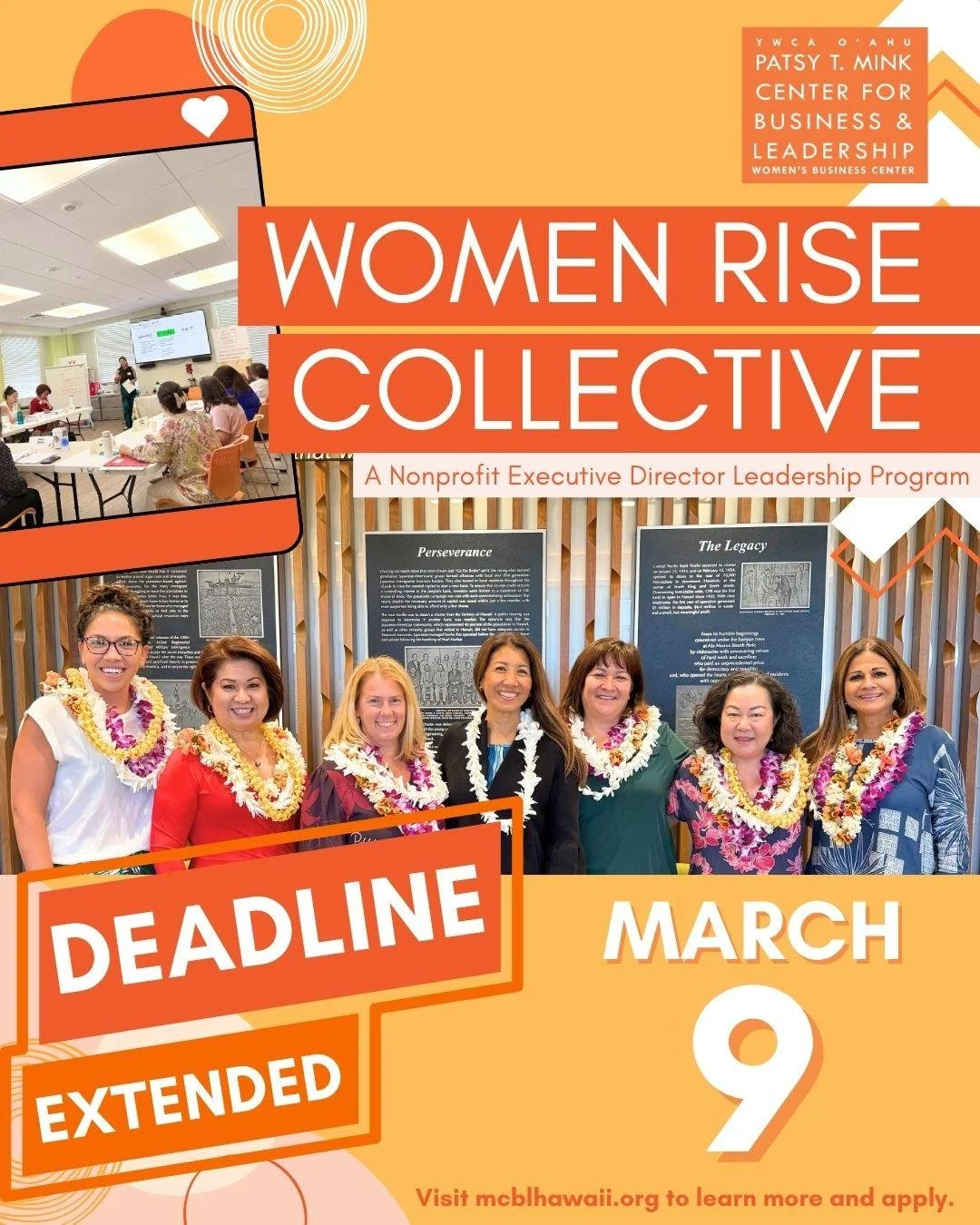 ✨ Deadline Extended: Apply by March 9! ✨

Women Rise Collective is a program designed for seasoned women Executive Directors with a minimum of five years of experience in leadership roles within nonprofit organizations.

The program takes an introspe