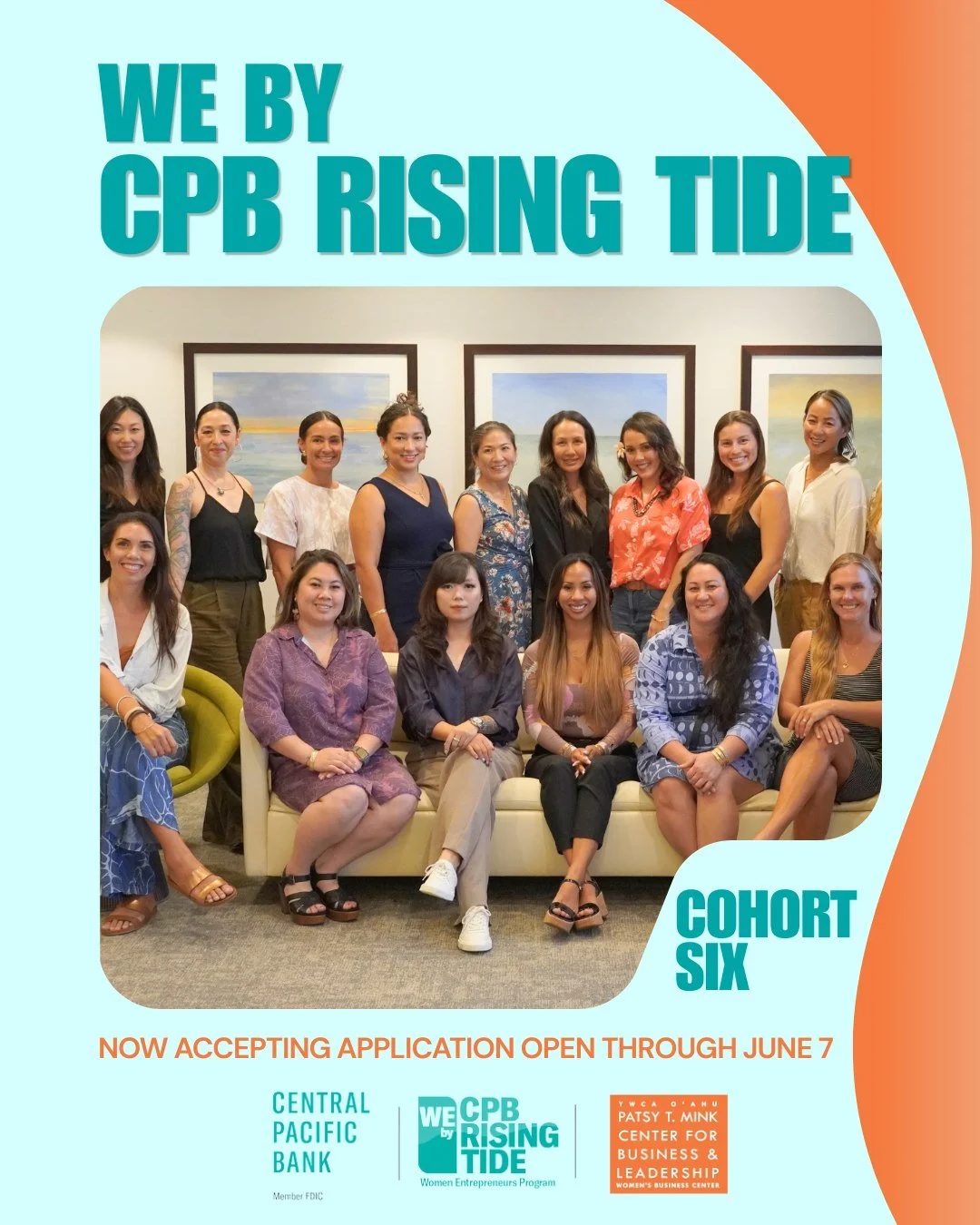 Ladies, this one's for you. 👇 

The WE by CPB Rising Tide program is a free, 10-week program built to empower women entrepreneurs with the tools, strategies, and connections to take their business to the next level. 

Here's what you'll gain: 

💼 F