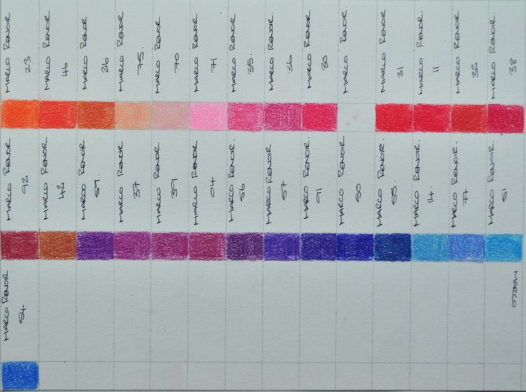 Marco Renoir Color Chart