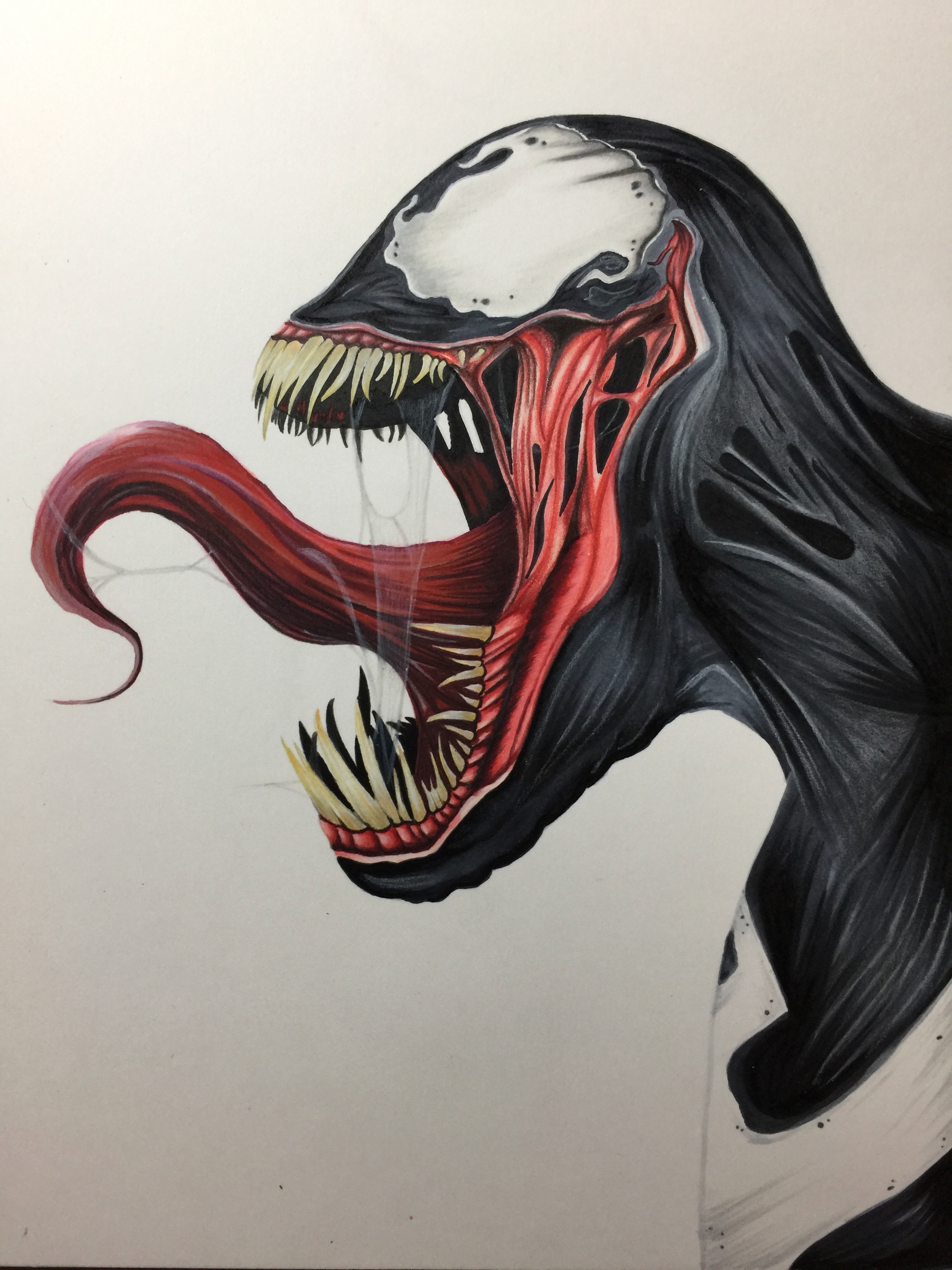Spiderman Vs Venom Drawing by Matlopo - DragoArt