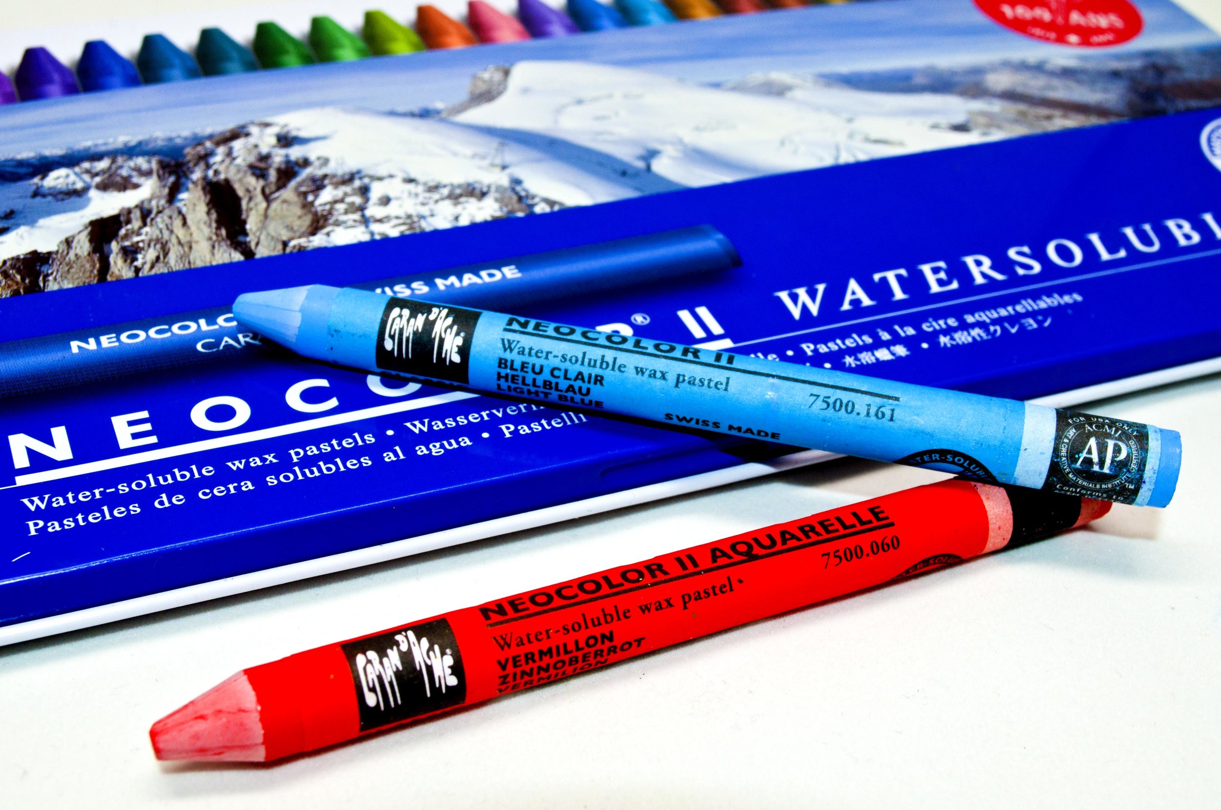 Caran D'Ache Neocolor II⎢40 Set Swatch⎢First Impressions & Review 