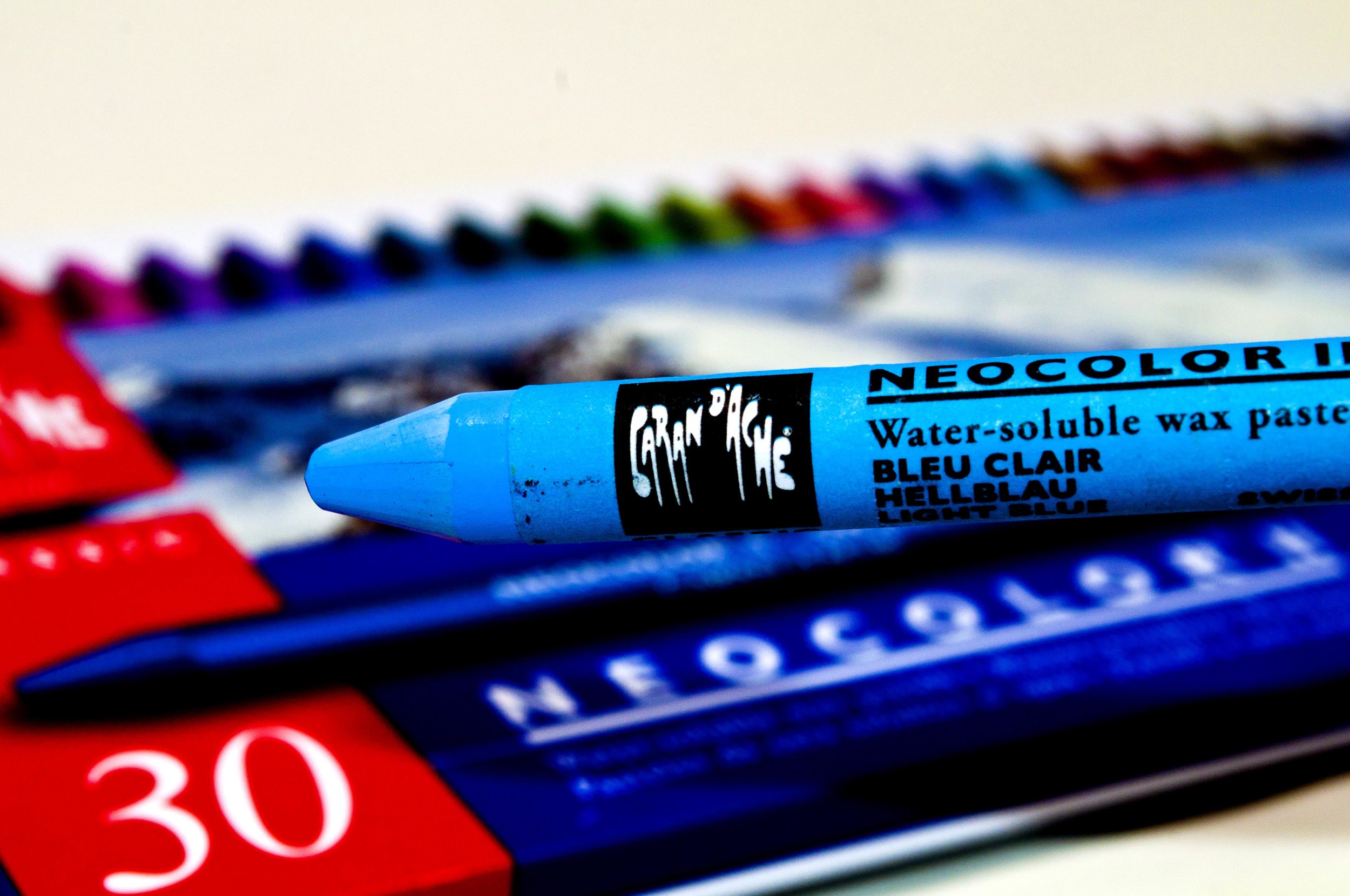 Caran D'Ache Classic Neocolor II Water-Soluble Crayons, 10