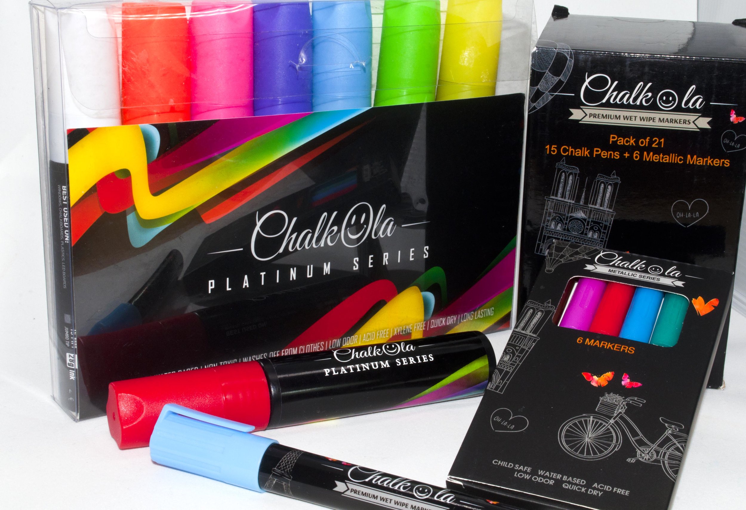 CHALK MARKER MULTICOLOR 6 COUNT BOX PACKING 