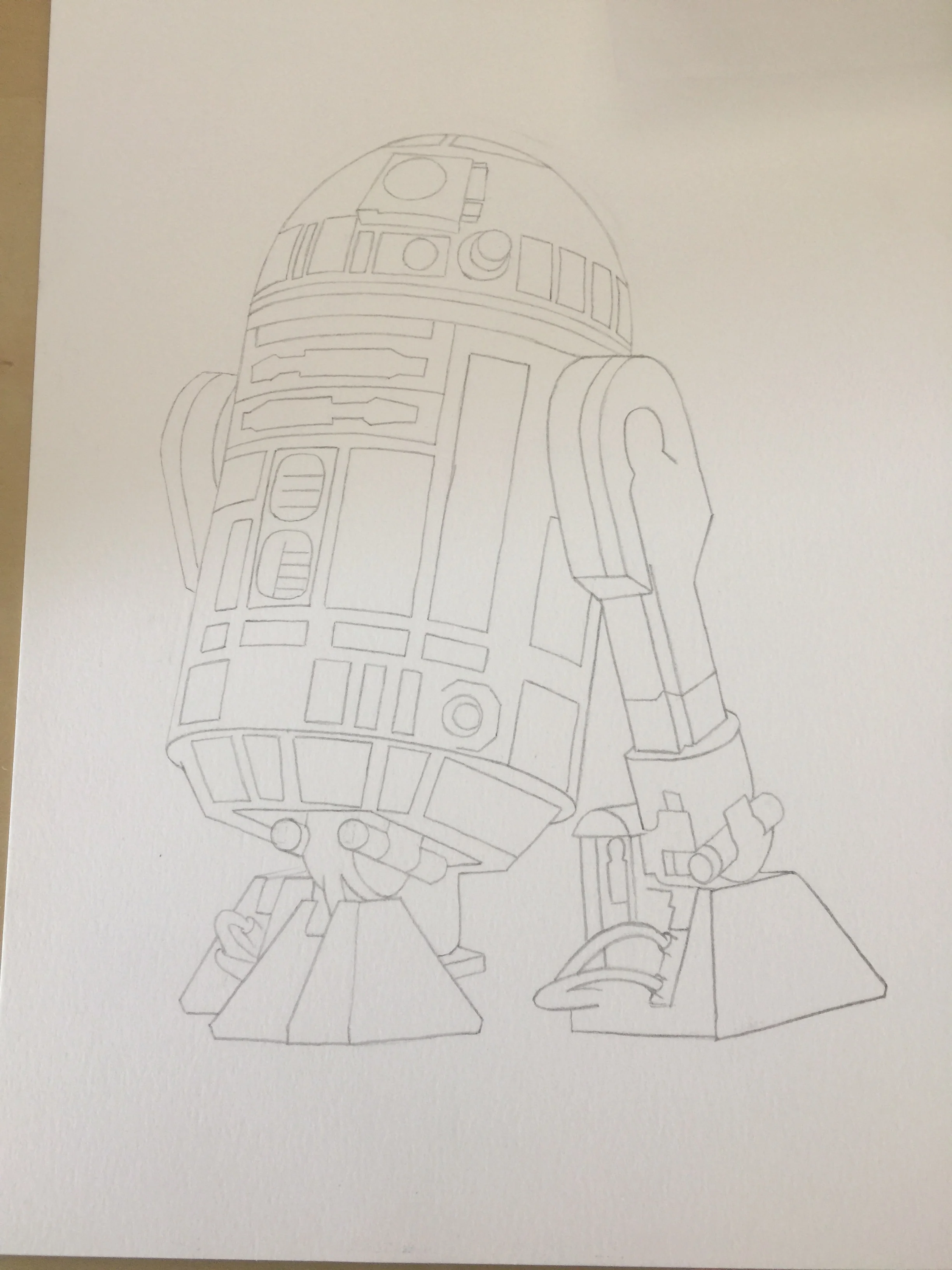R2-D2 General Sketch Outline 