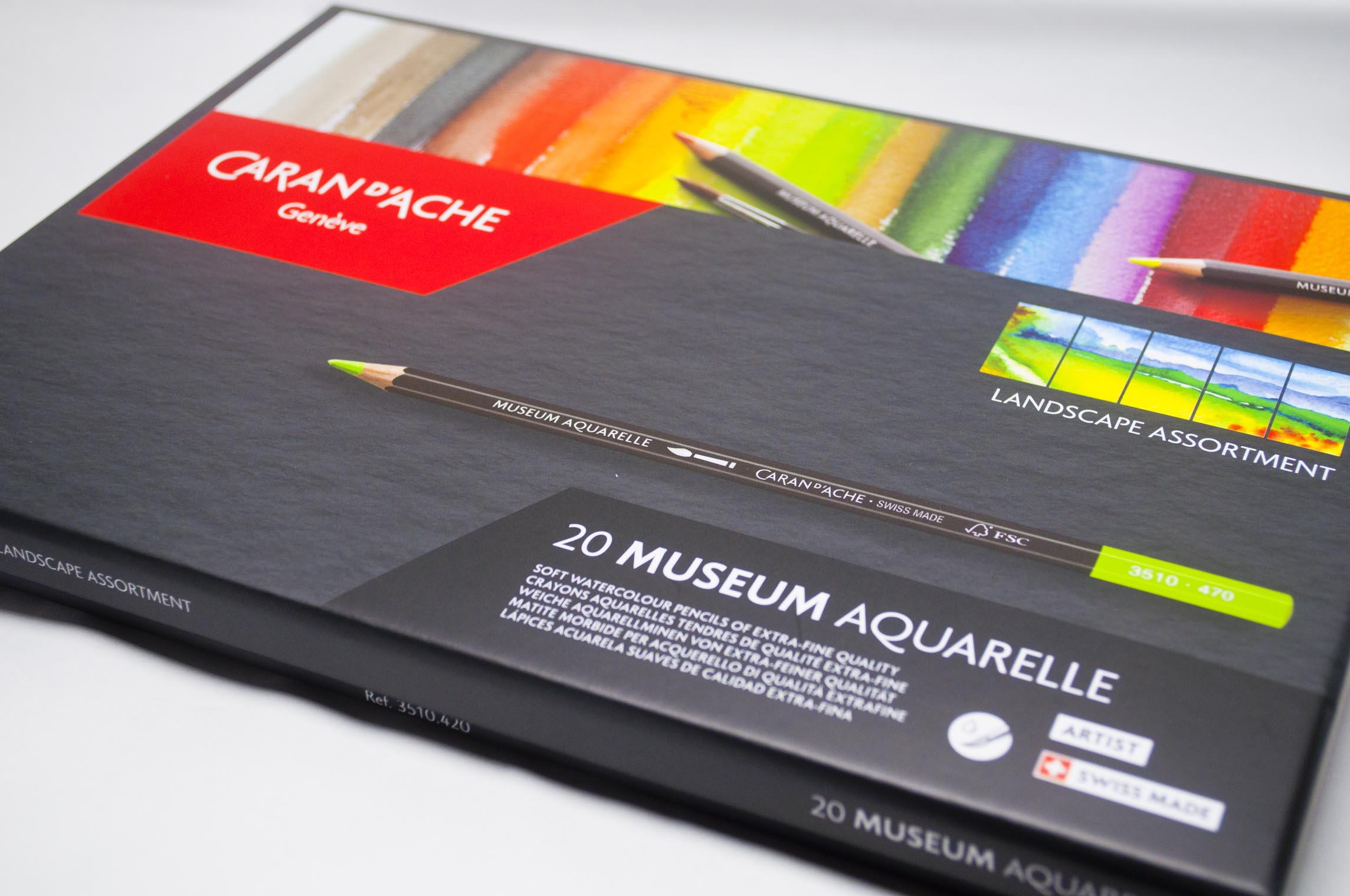 Caran dAche Caran d'Ache colored pencils water-soluble Museum aqua barrel 20-color s... 