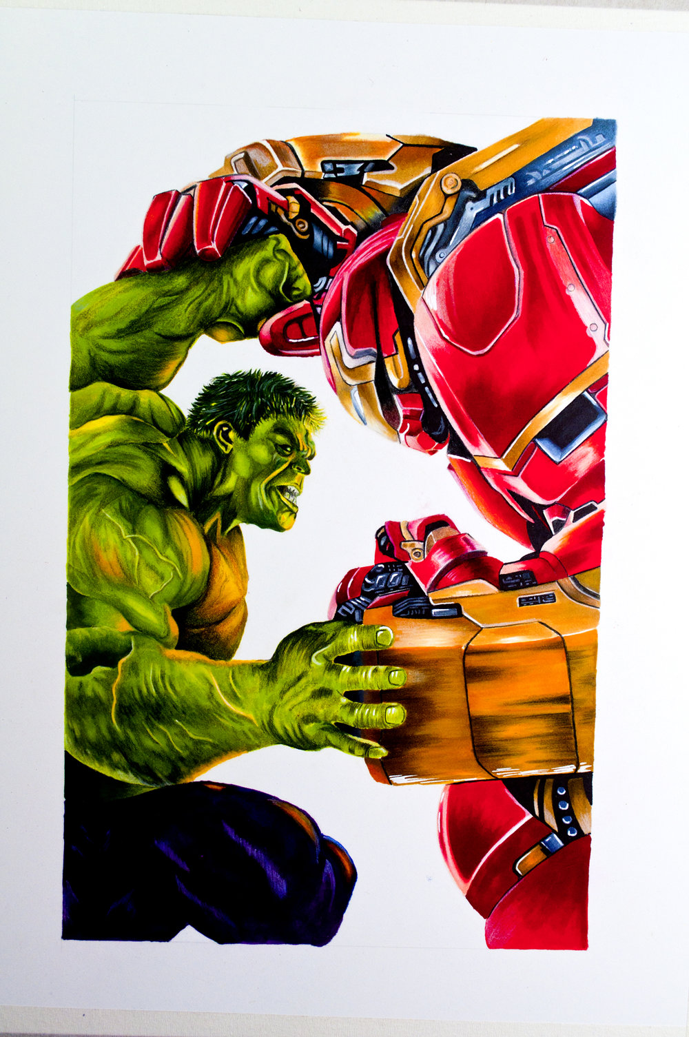 Hulk Vs Hulkbuster Speed Drawing Stylefile Markers — The Art Gear