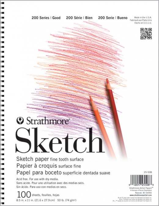 100 Sheets 9 x 12 Inch sketch pad - Smooth surface