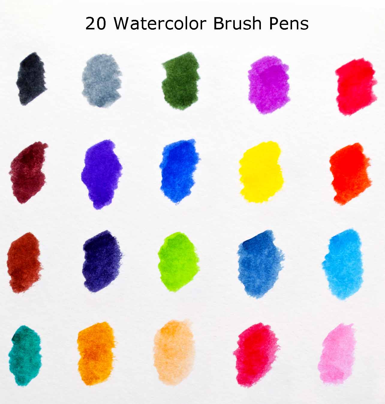 Watercolor Brush Pens Set - Super Easy to Use and Fill, Watercolor Pens  Brush Set of 9 Piece for Water Soluble Colored Pencil, Aqua Brush Pen for