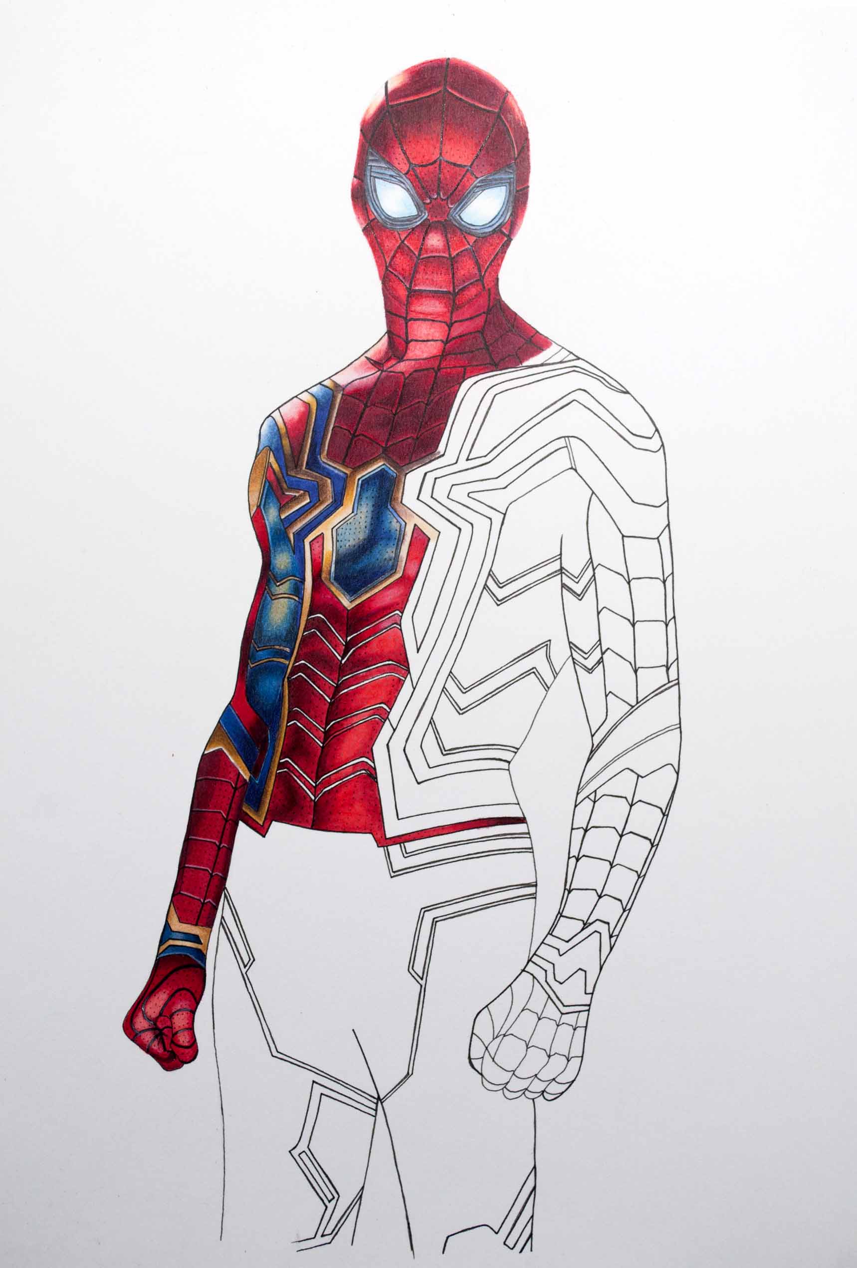 Spider Man Drawing Tutorial - How to draw Spider Man step by step-saigonsouth.com.vn