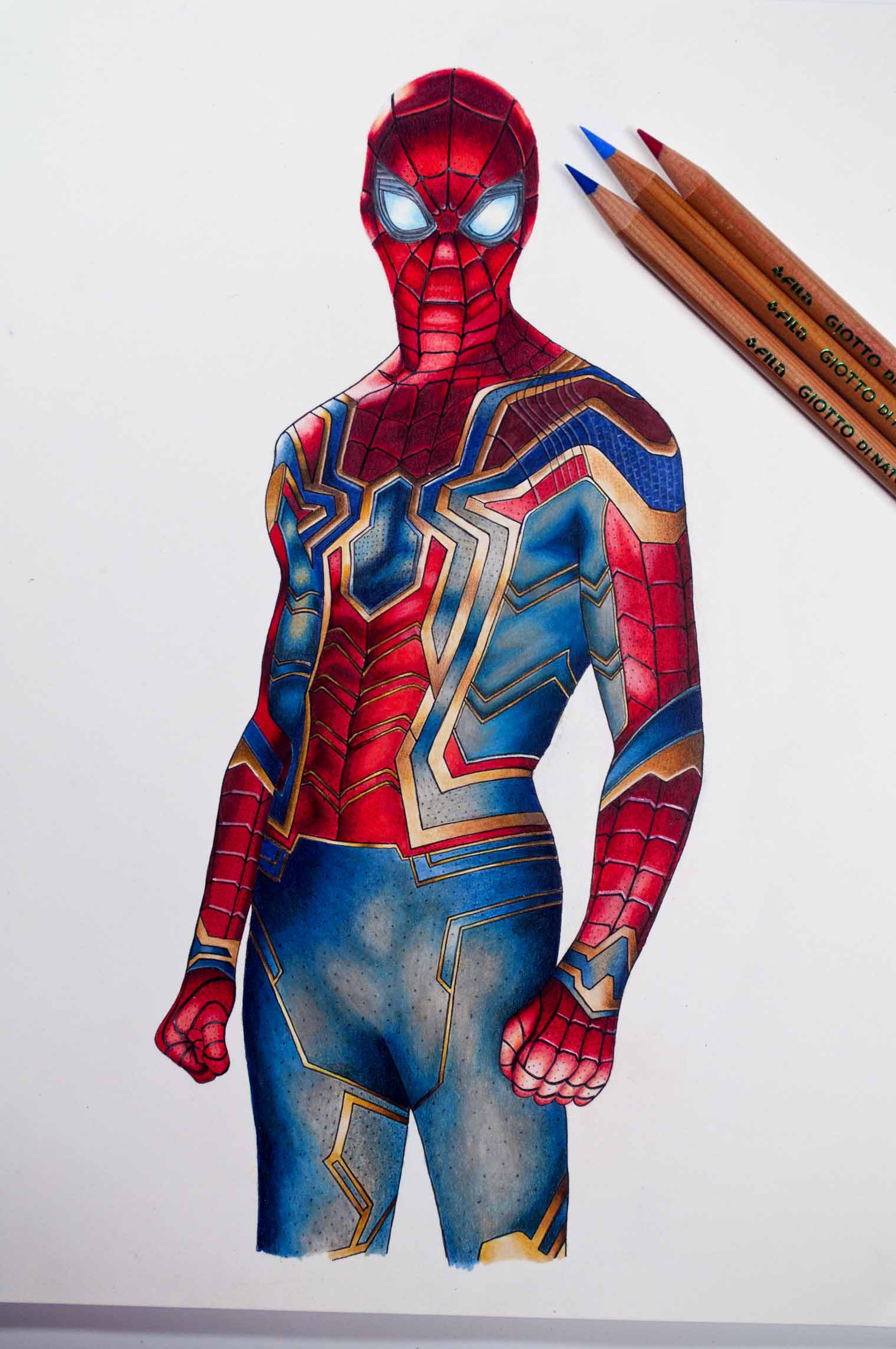 How To Draw Iron Spider | Spider-Man Draw & Color Tutorial - YouTube-saigonsouth.com.vn