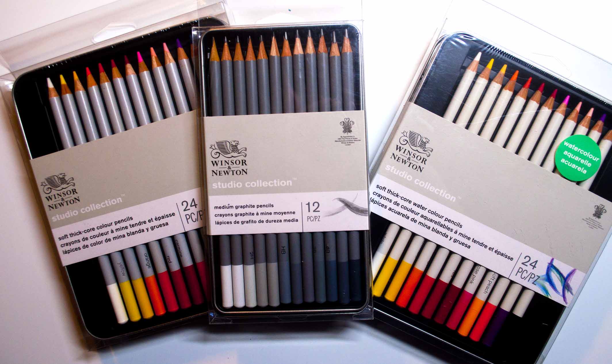 Winsor & Newton Studio Collection Artist Pencils, Graphite Pencils, Set of  12