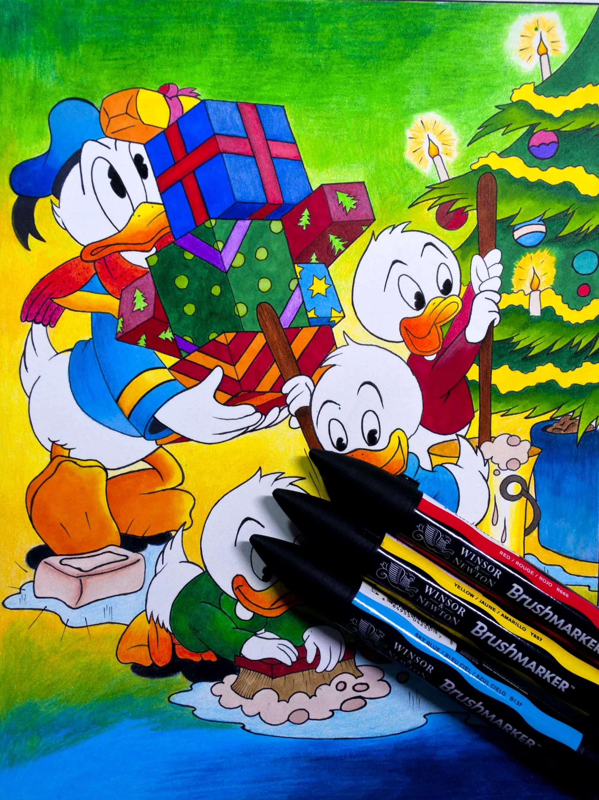Donald duck Final Image with markers.jpg