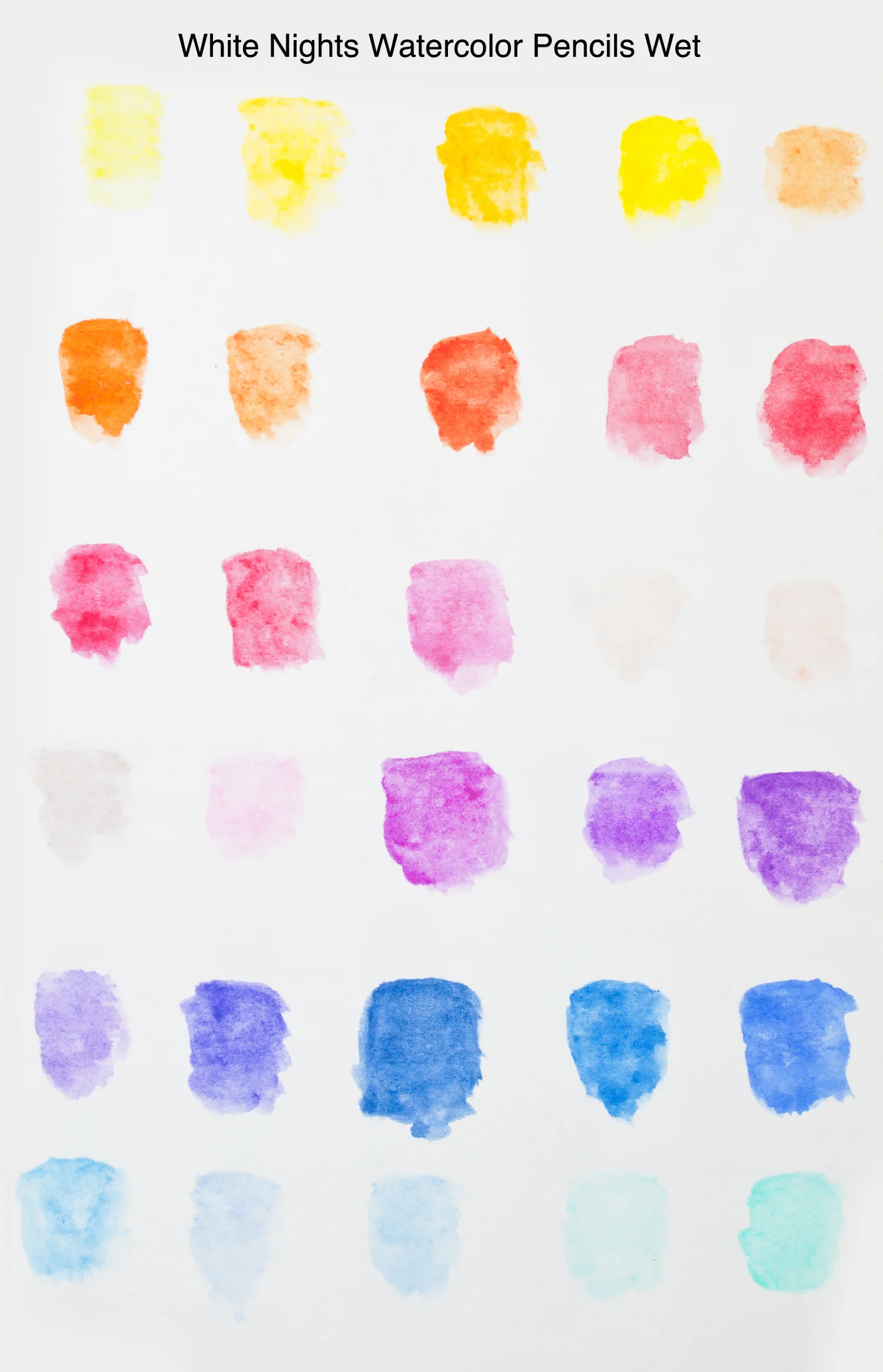 White Nights Watercolour Matite in latta da 24 pezzi, con pennello in