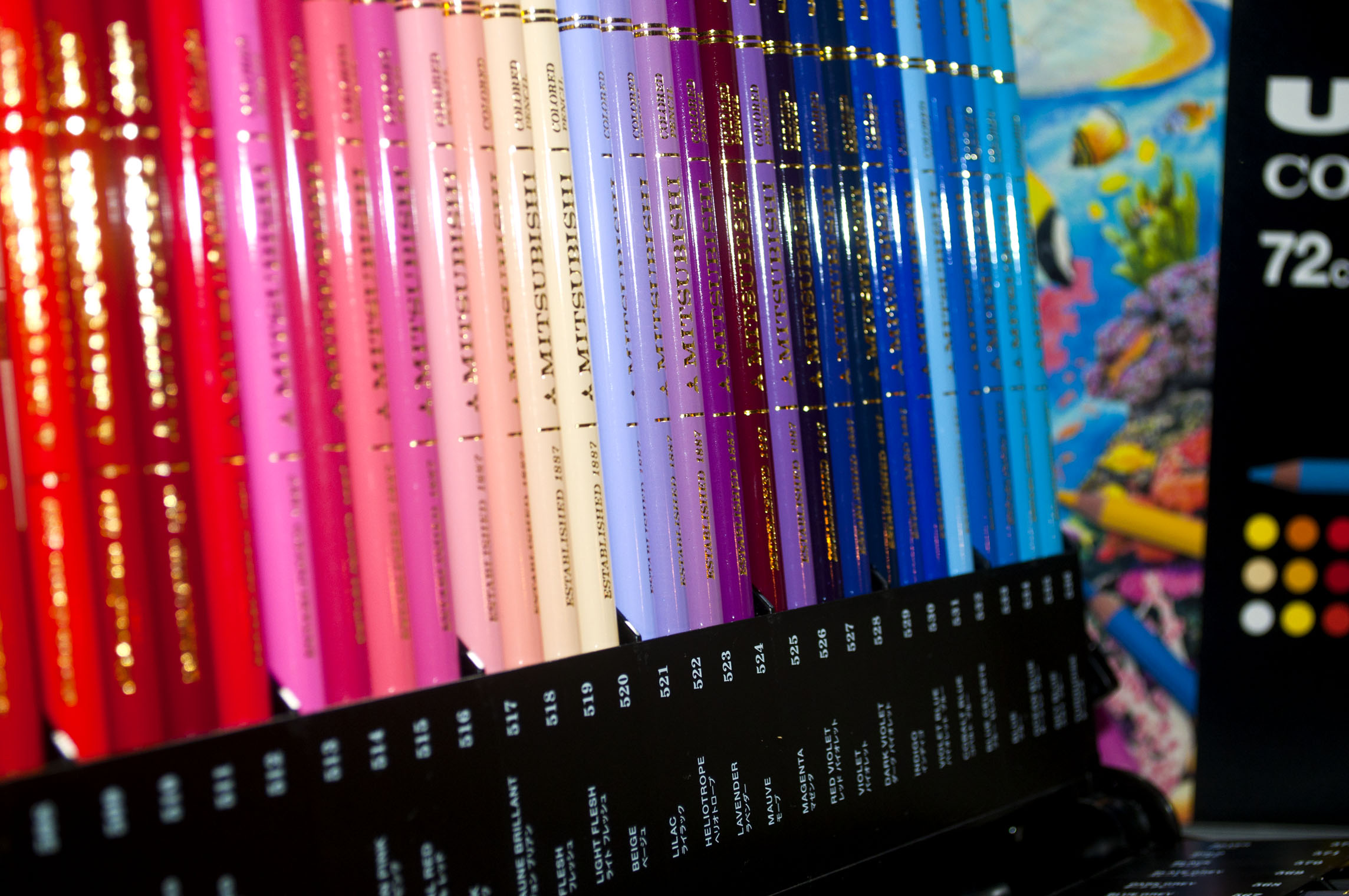 Mitsubishi Pencil Colored pencils Unicolor 100 colors From Japan BY EMS 