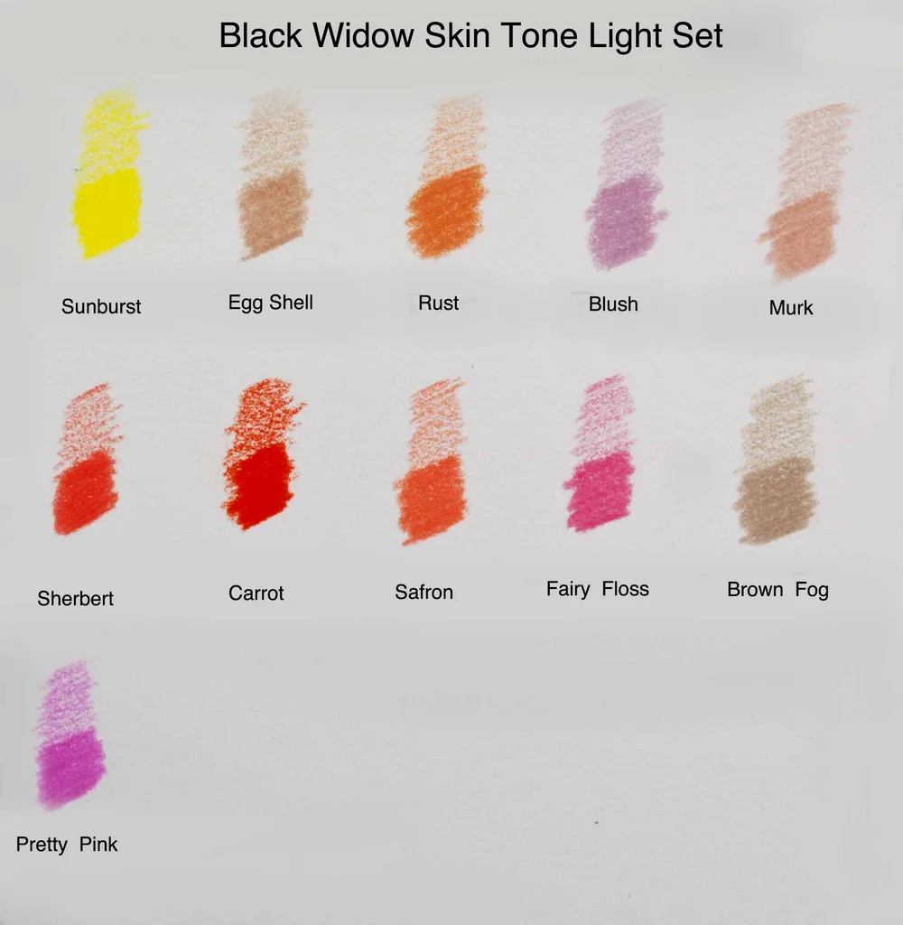 Black Widow Skin Tone Colored Pencil Review The Art Gear Guide