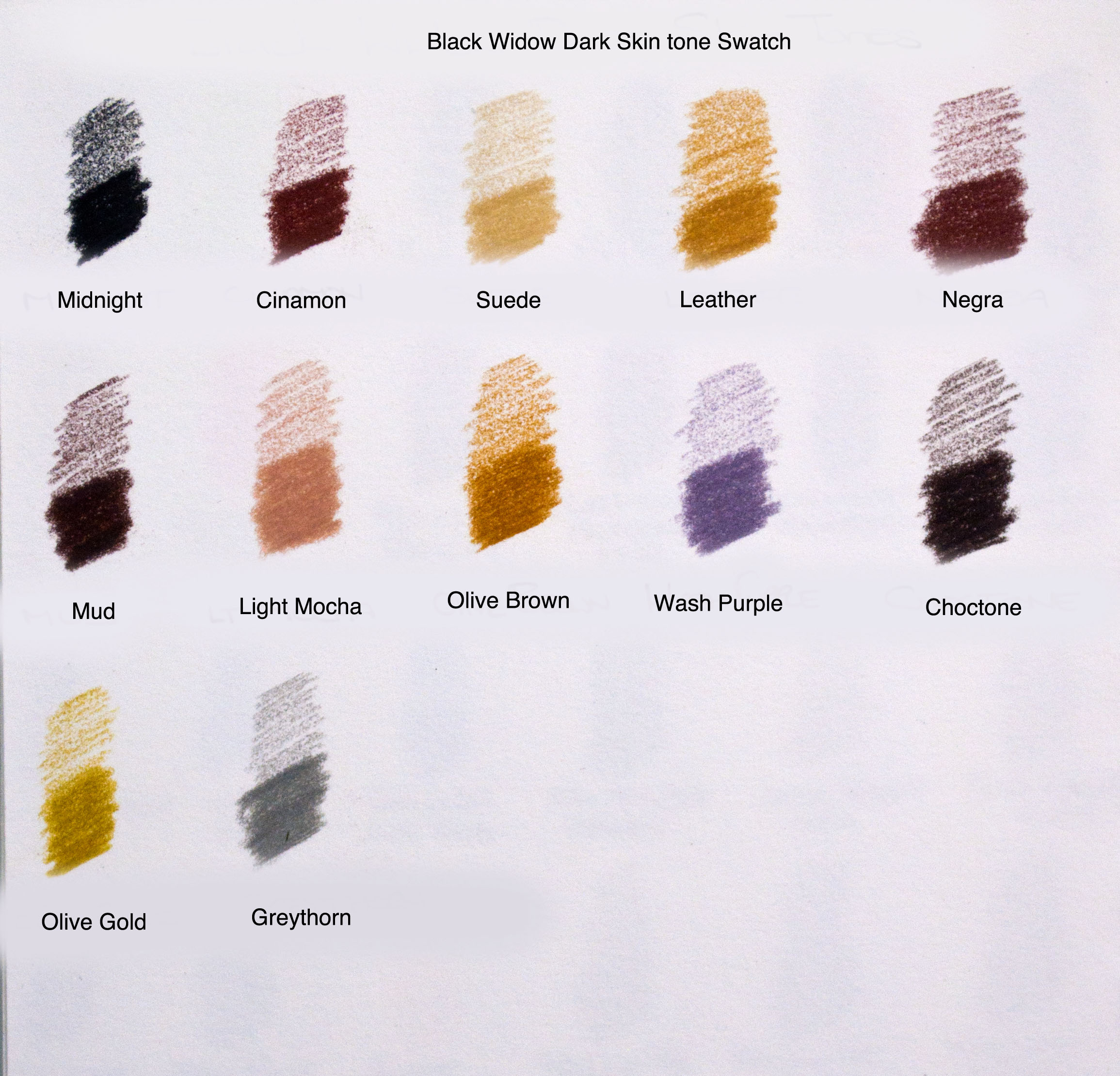 Black Widow Skin Tone Colored Pencil Review — The Art Gear Guide