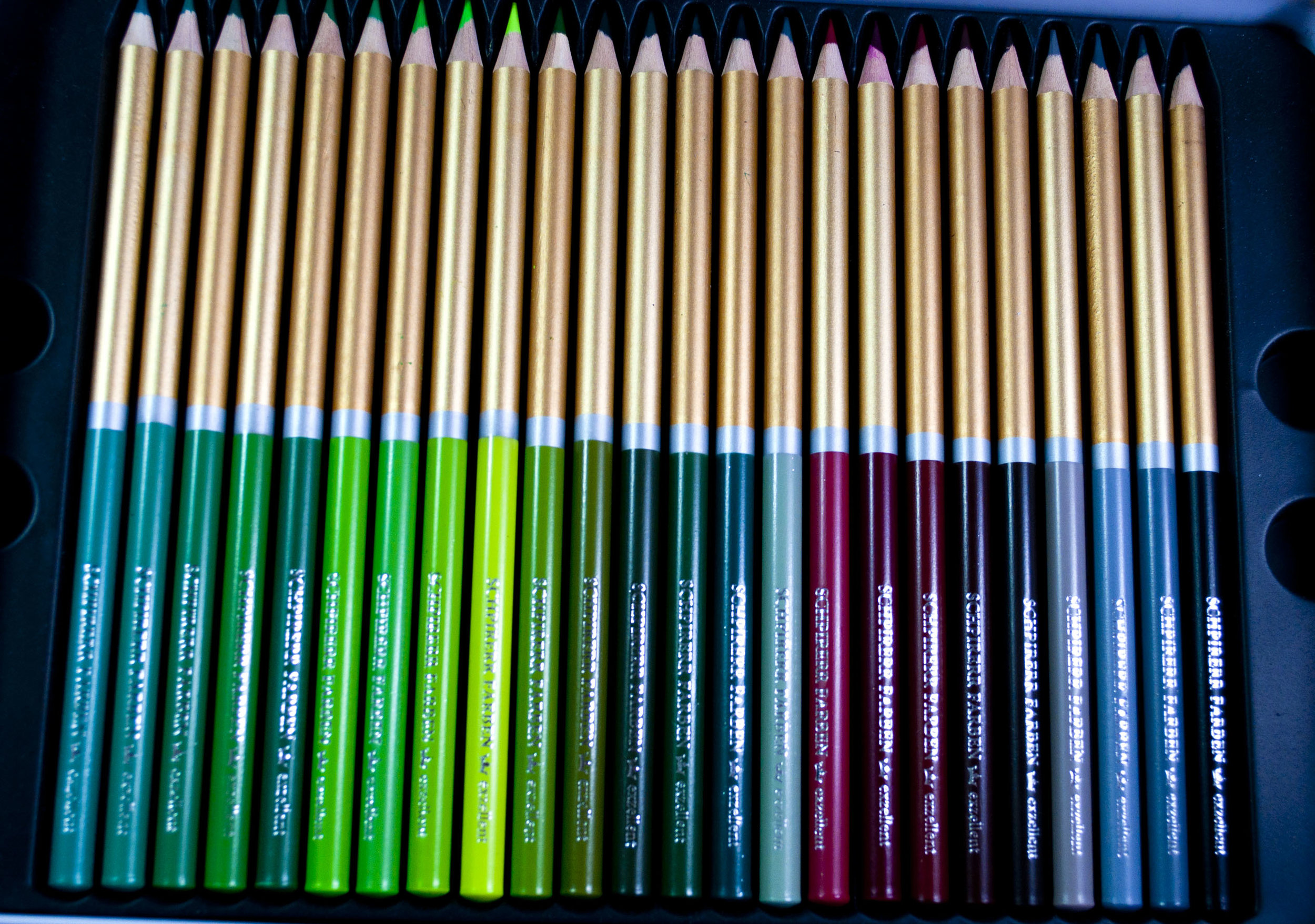 SCHPIREER FARBEN COLORED PENCILS  Review, Swatching, and BLENDING TEST 