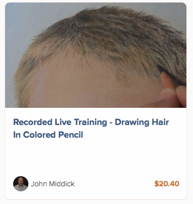 Drawing Hair In Colored Pencil 