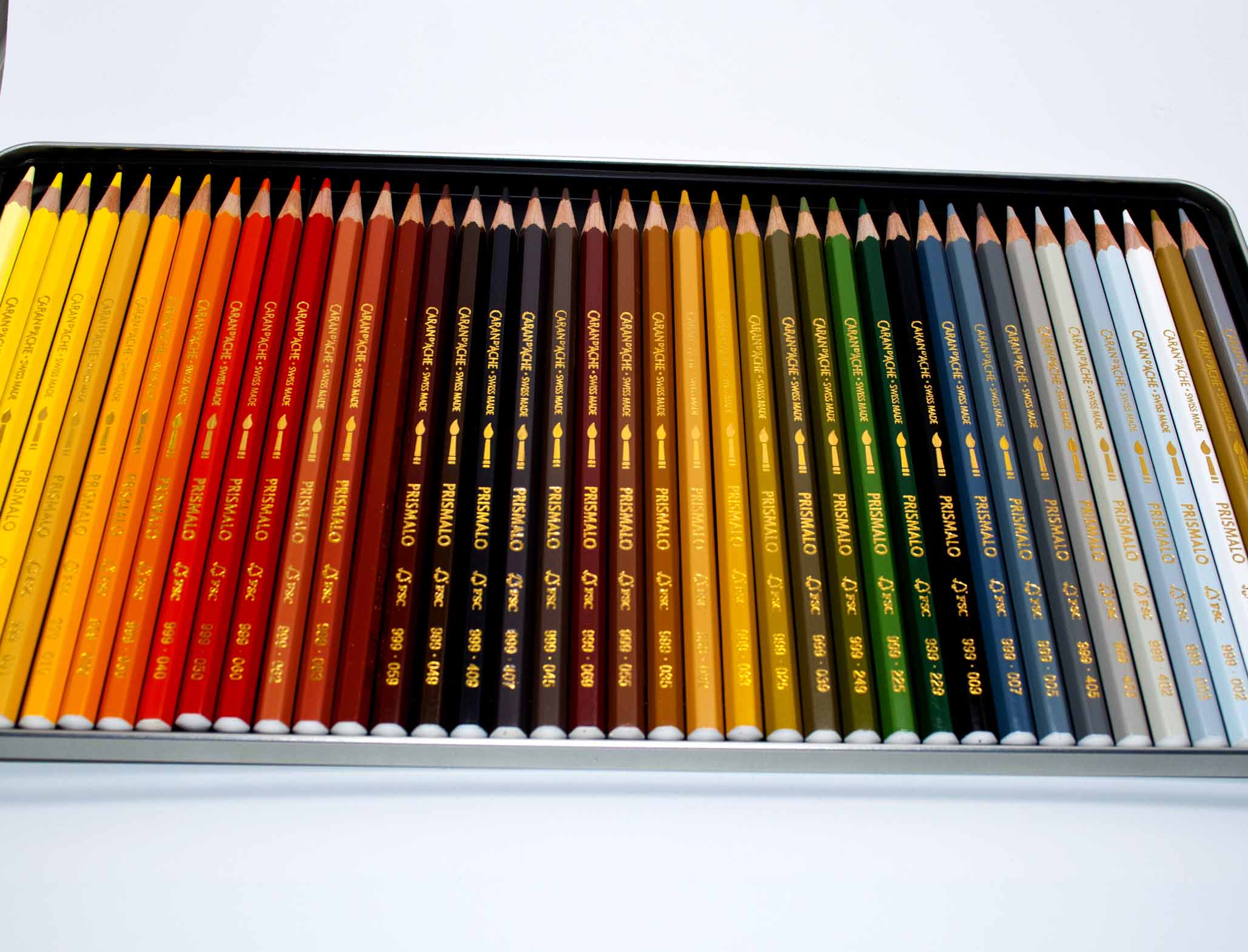 Caran dAche Caran d'Ache Prismalo Colour Pencil 18 Tin Set Aquarelle Watercolour Artist New 