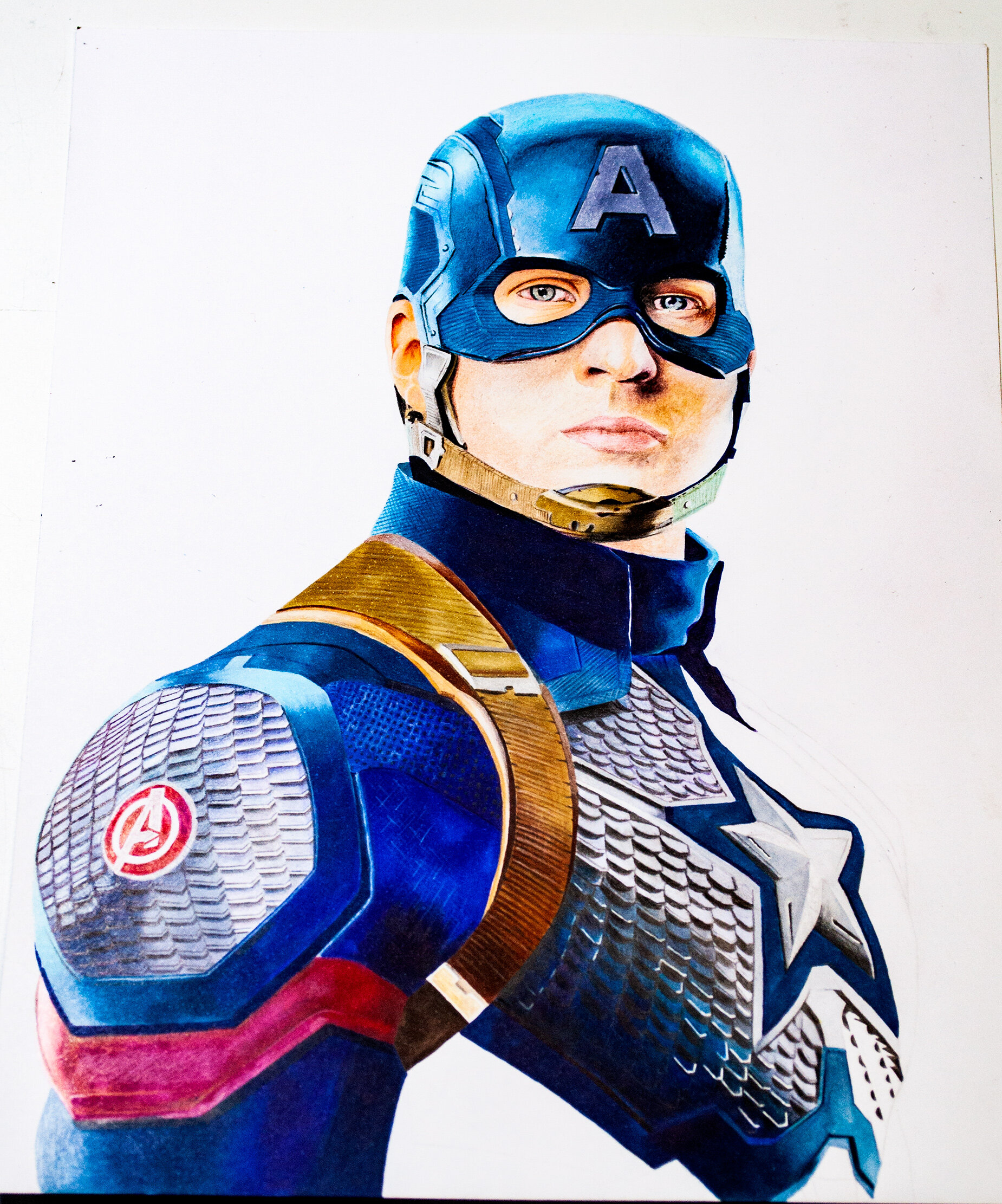 Drawing Captain America Sketch by Maxxface | OurArtCorner