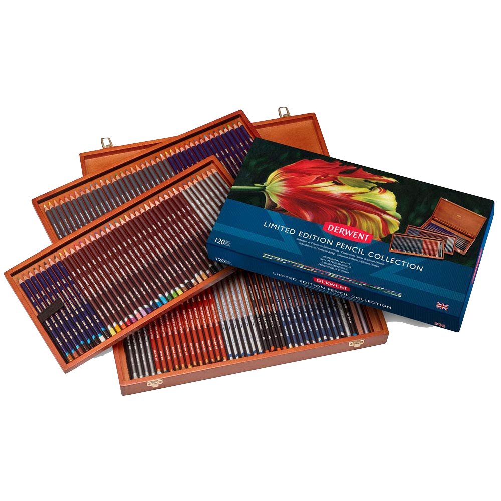 Derwent Limited Edition Pencil Collection 120 Wooden Box Set