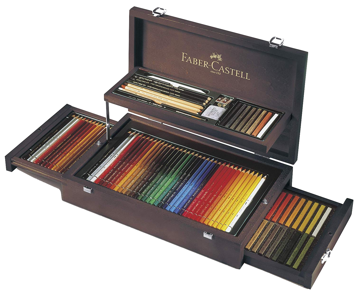 Faber Castell Art And Graphic 120 Wooden Box Set
