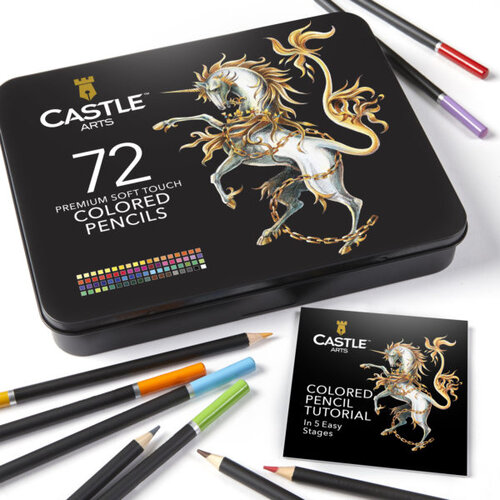 Arteza Expert Colored Pencils V Castle Art Supplies Coloured