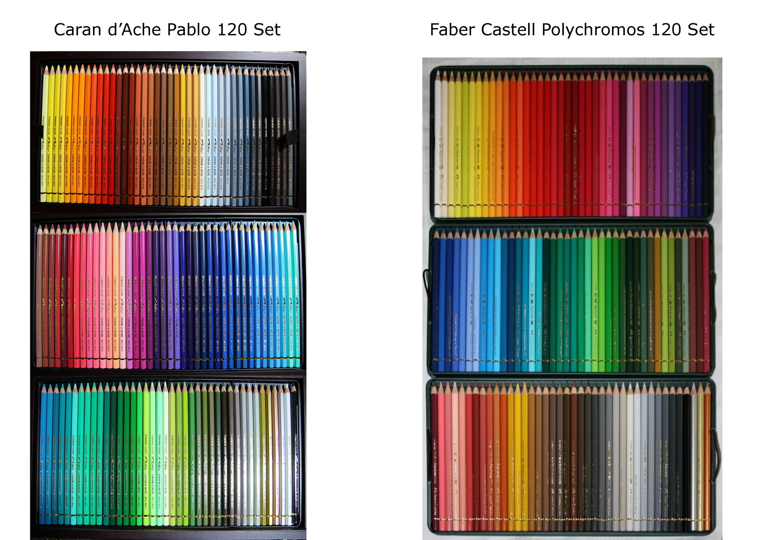 Caran Dache Pablo Versus Faber Castell Polychromos Comparison Review — The  Art Gear Guide