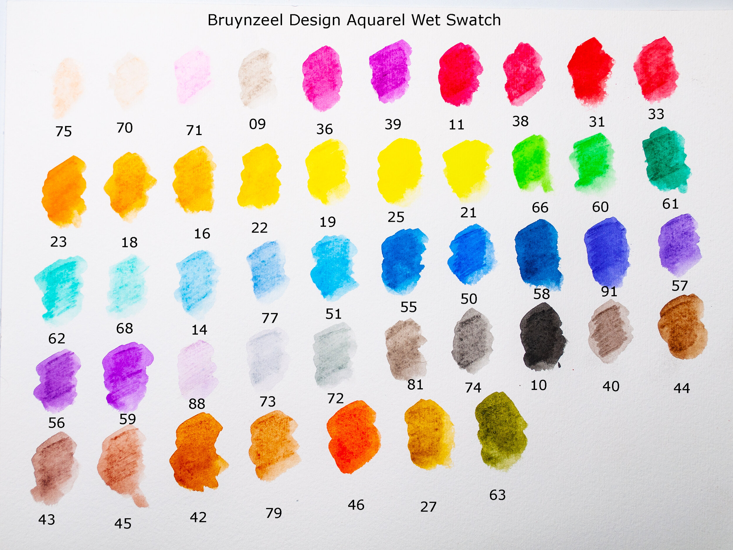 Bruynzeel Design Aquarel Pencil Box of 48 Assorted Colours 
