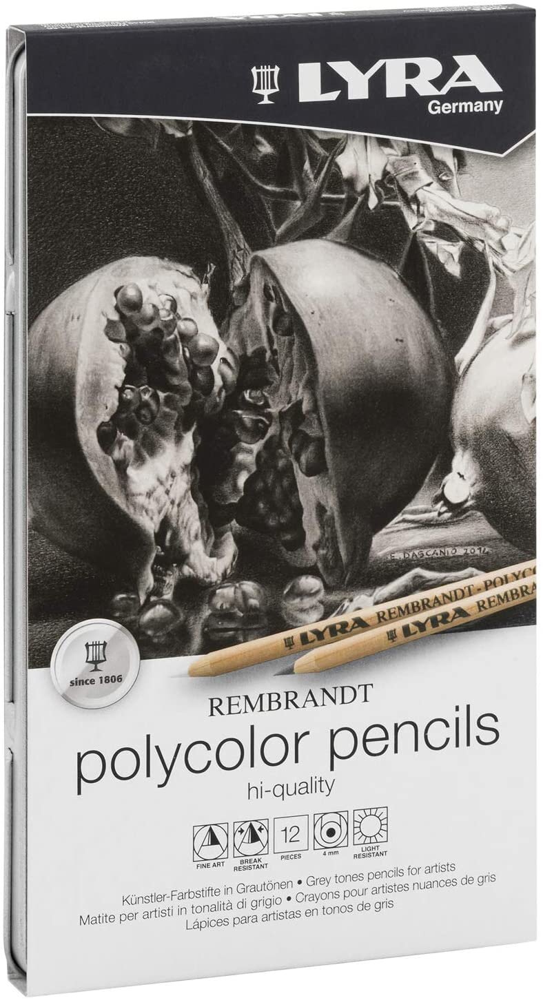 Lyra Rembrandt Polycolor 12 Set Grey