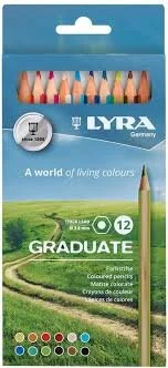 Lyra Graduate Colored Pencils 12 Set Box