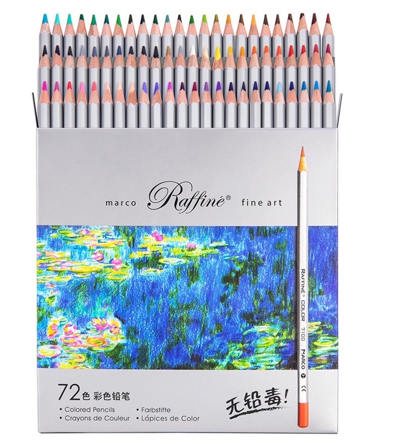 48 Colors Fine Art Marco Colored Drawing Pencils for Artist Sketch Painting 
