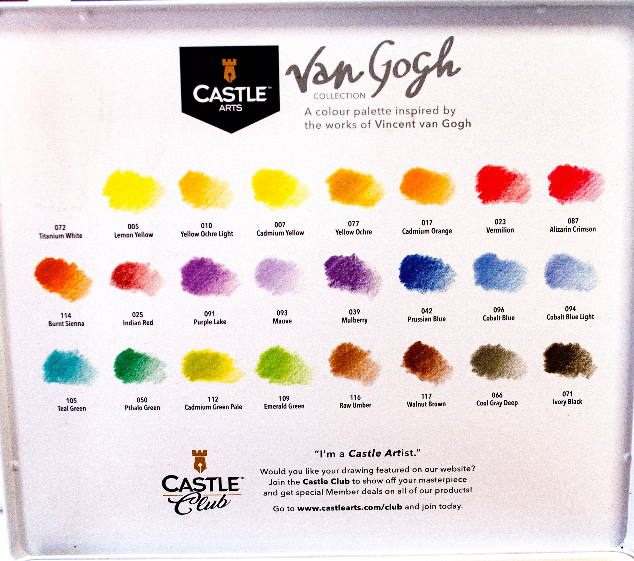 Van Gogh Inspired Colored Pencil Art Gift Set - 'Van Gogh Colors