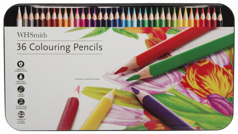 36 Set WH Smith Colouring Pencils Triangular .jpg