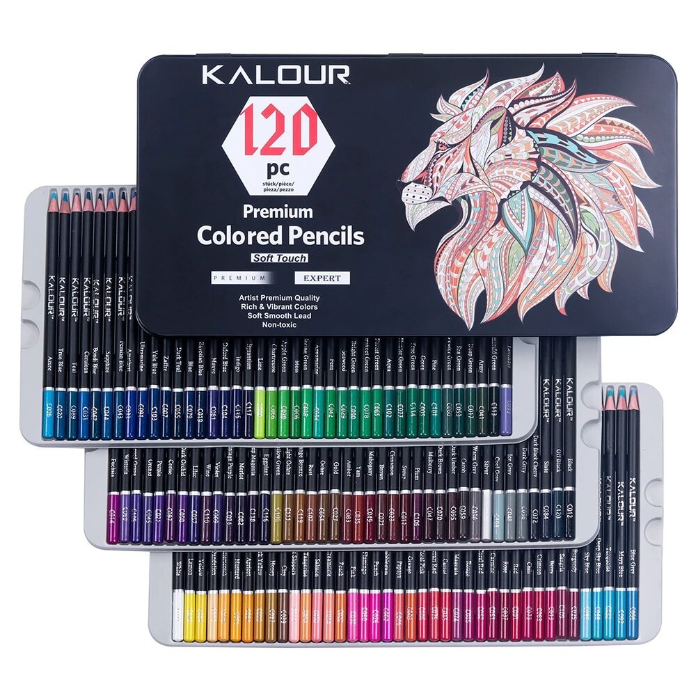 Kalour Drawing Sketching Coloring Set include 120 - Temu