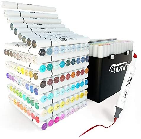 ARTIFY Alcohol Brush Markers Brush & Chisel Dual Tips Professional Artist  Mar