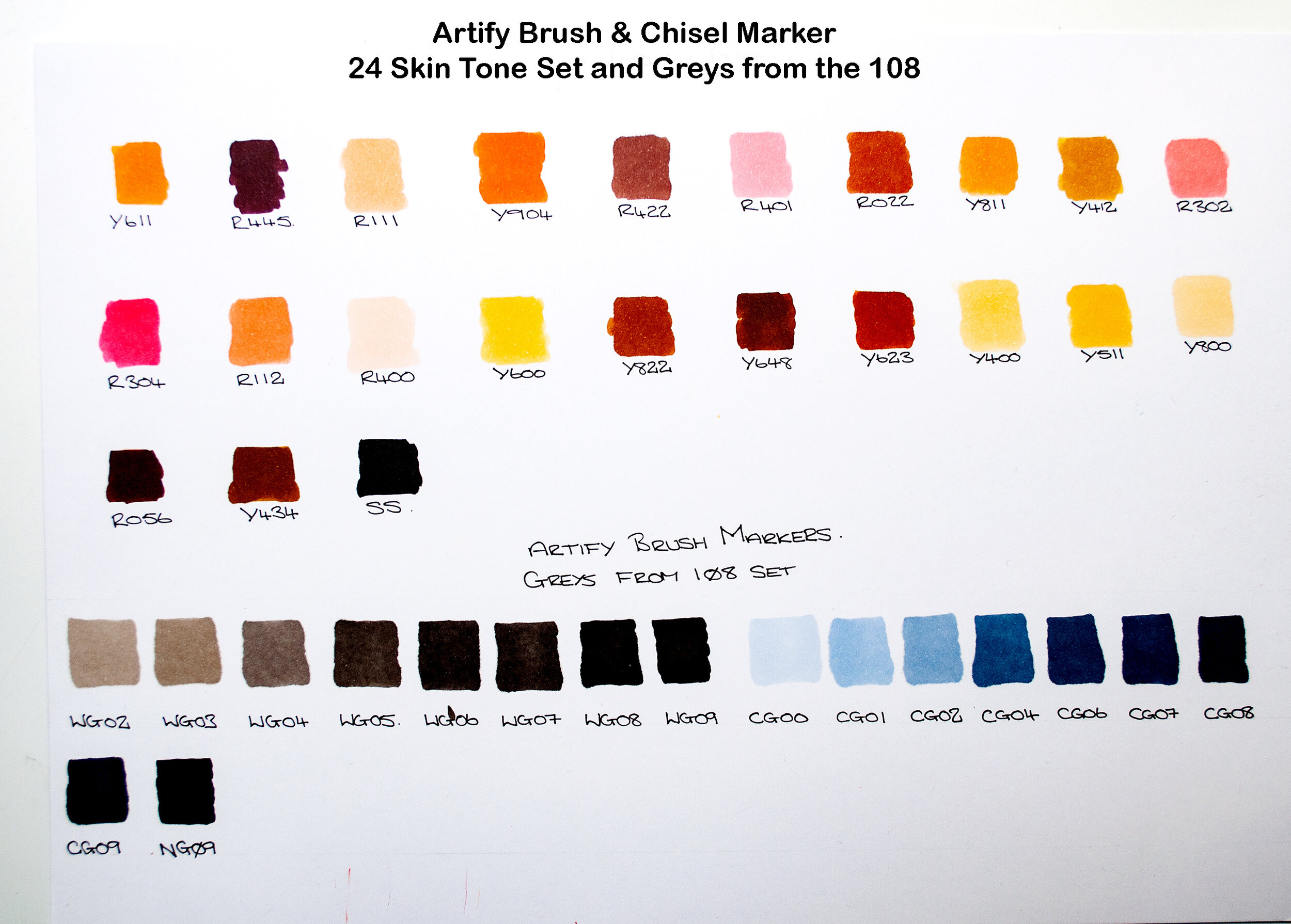 Artify Alcohol Marker Skin Tones (Set of 24)